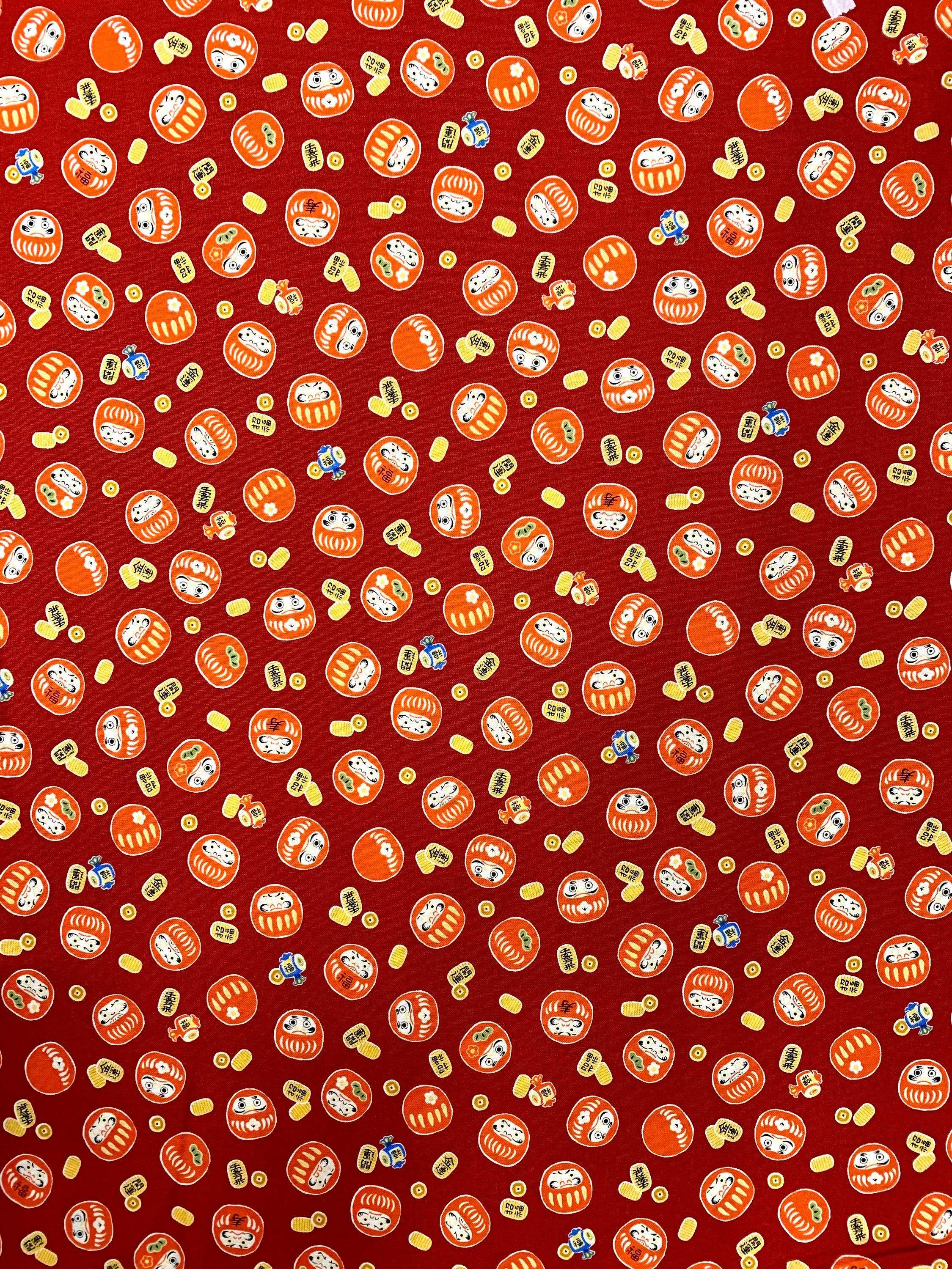Cosmo - Little Daruma Cotton - Red