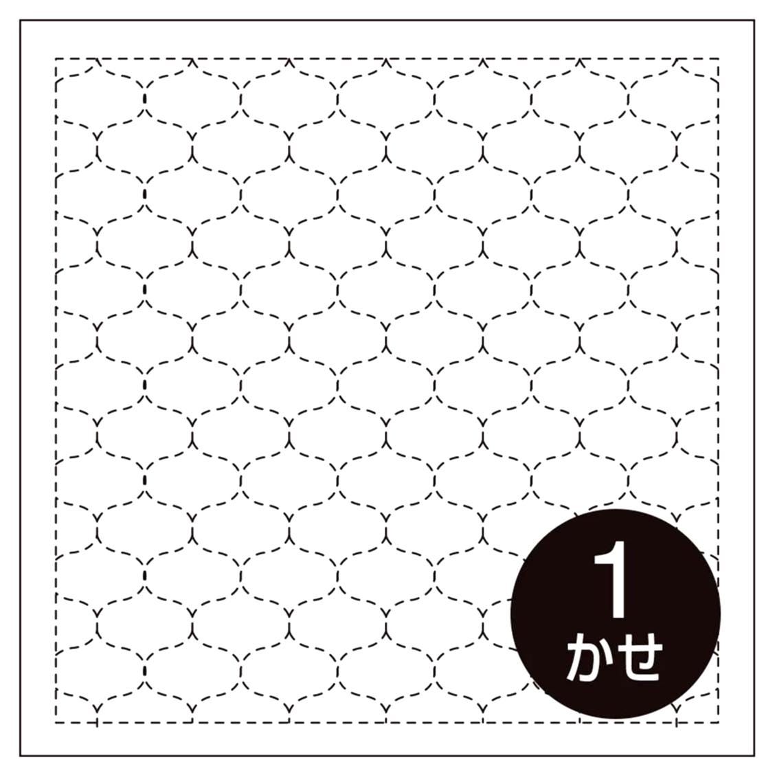 Olympus - Hoshiami Fishing Net Cotton Sashiko Sampler Cloth - White