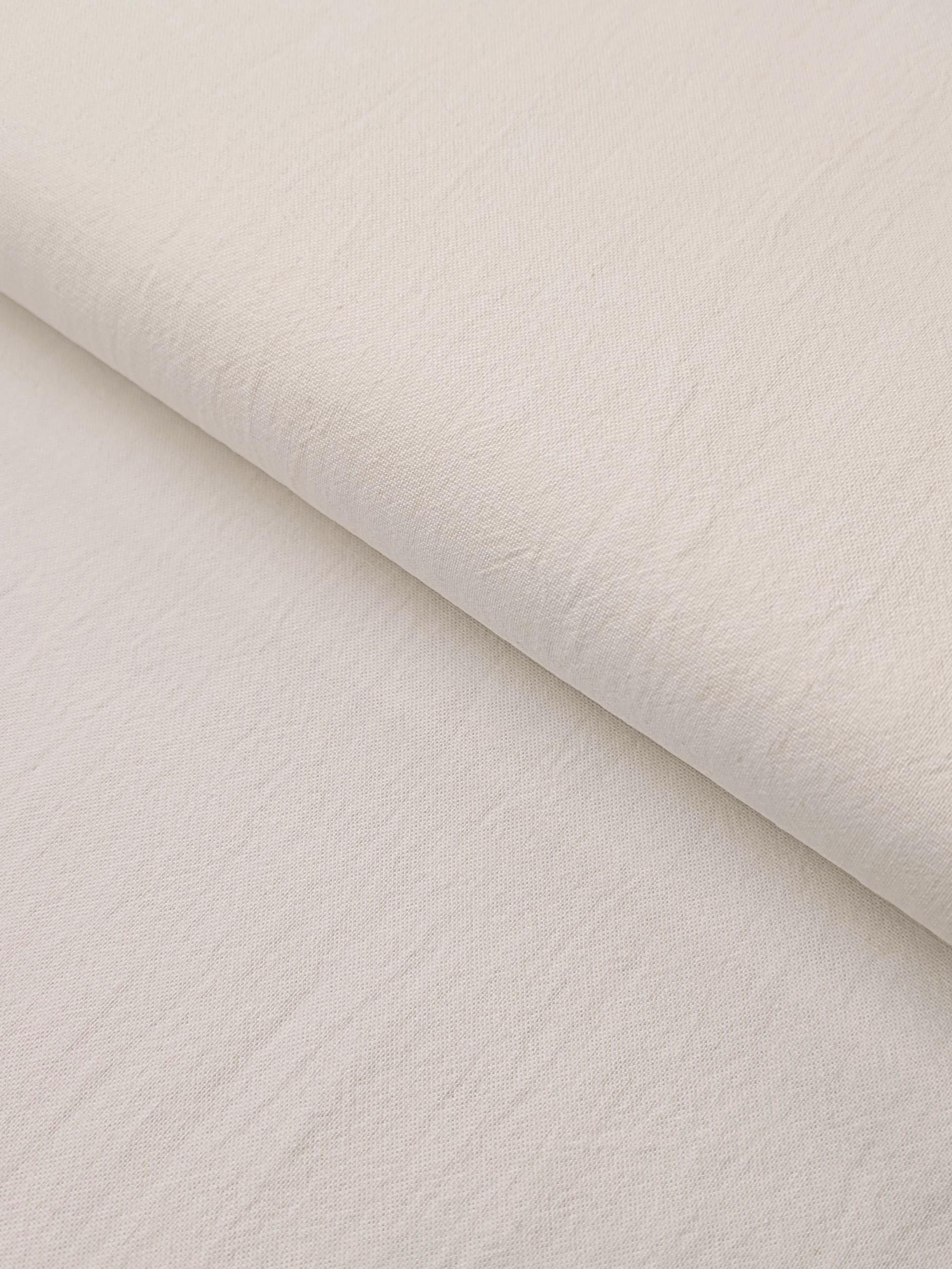 Cosmo - Cotton/Linen Canvas Fabric - Bright White