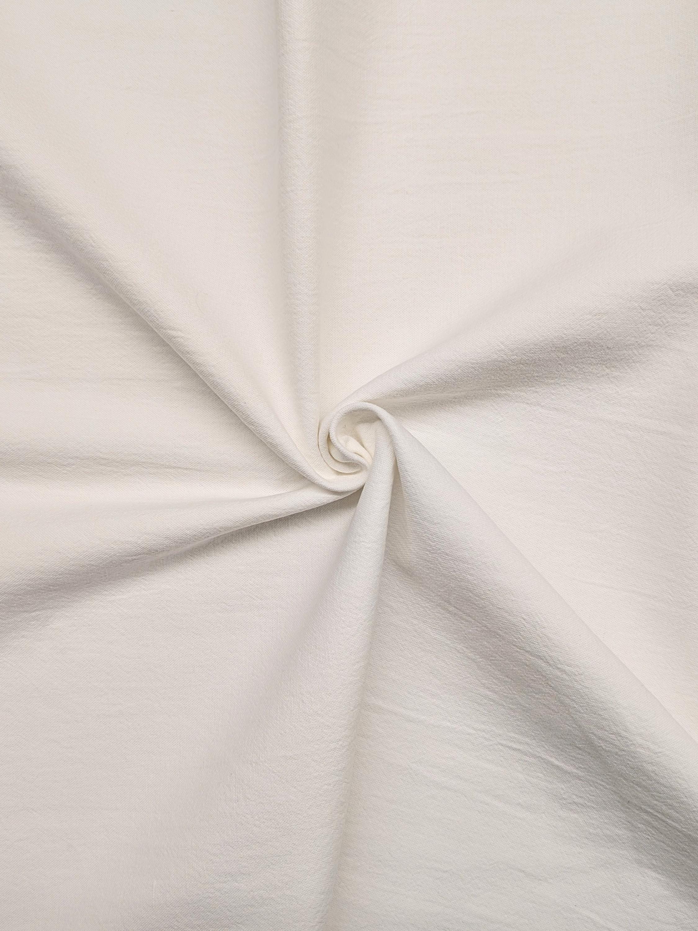 Cosmo - Cotton/Linen Canvas Fabric - Bright White