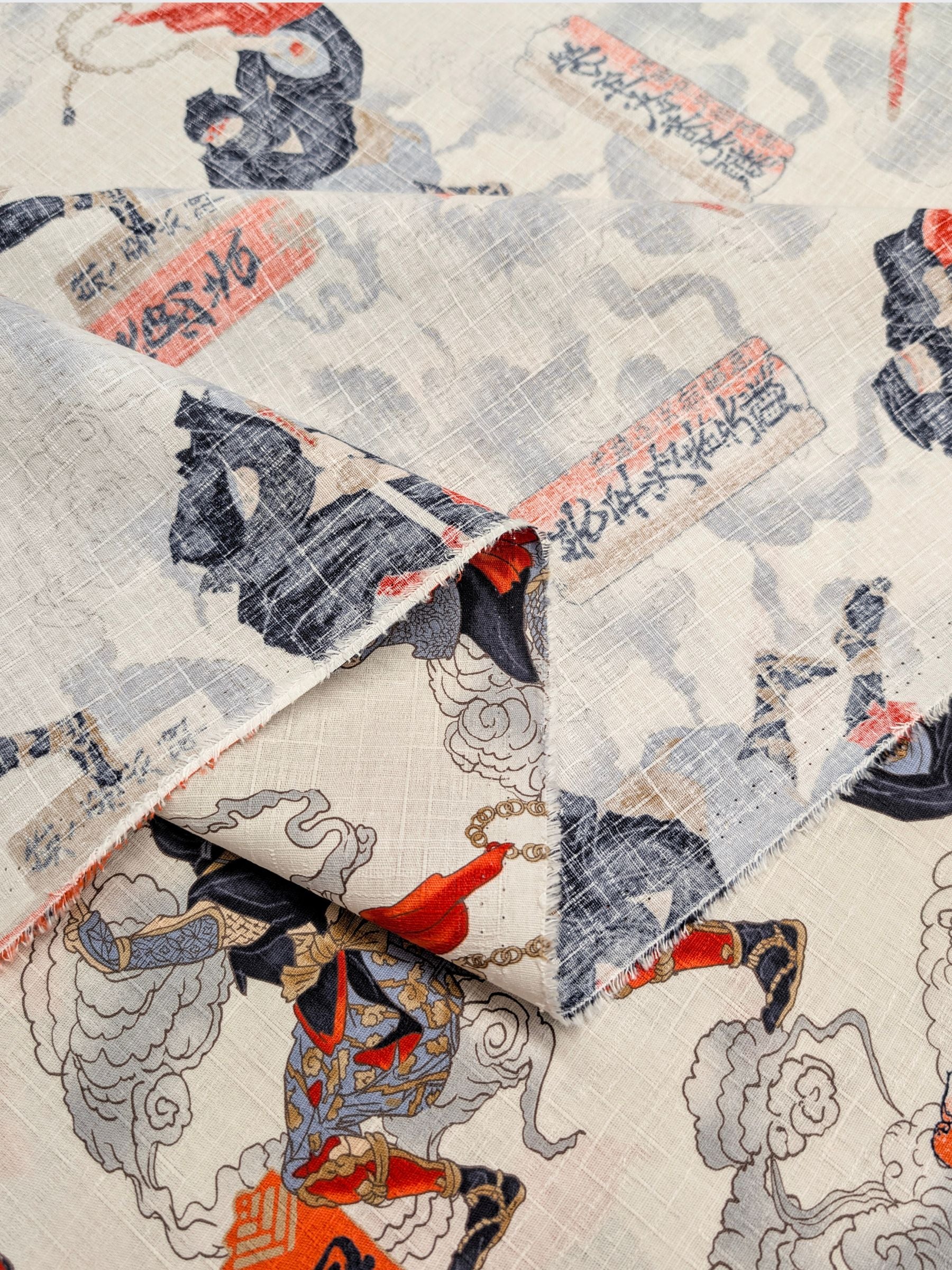 Hokkoh - Traditional Shinobi Cotton Dobby Fabric - White