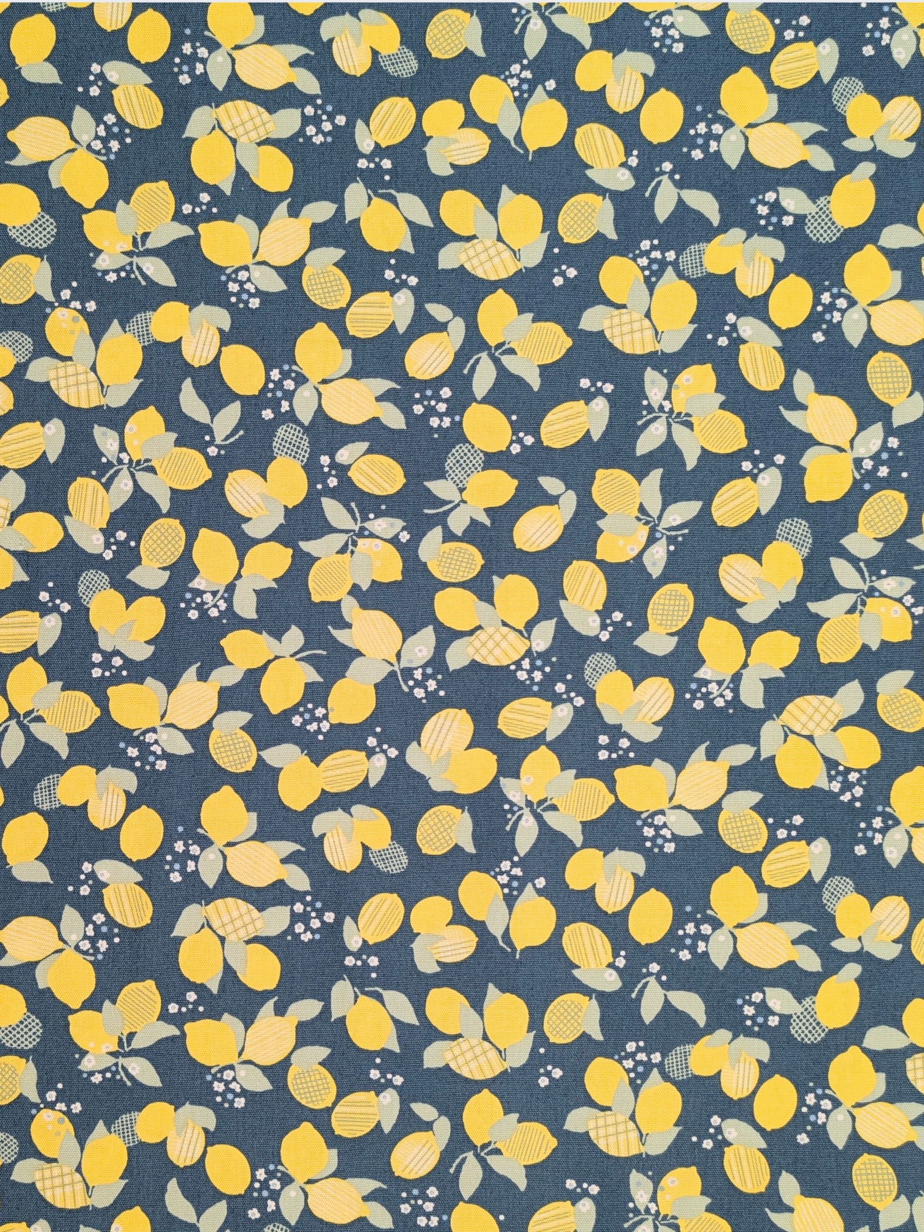Koizumi - Lemon Bunches Cotton Oxford Fabric - Teal