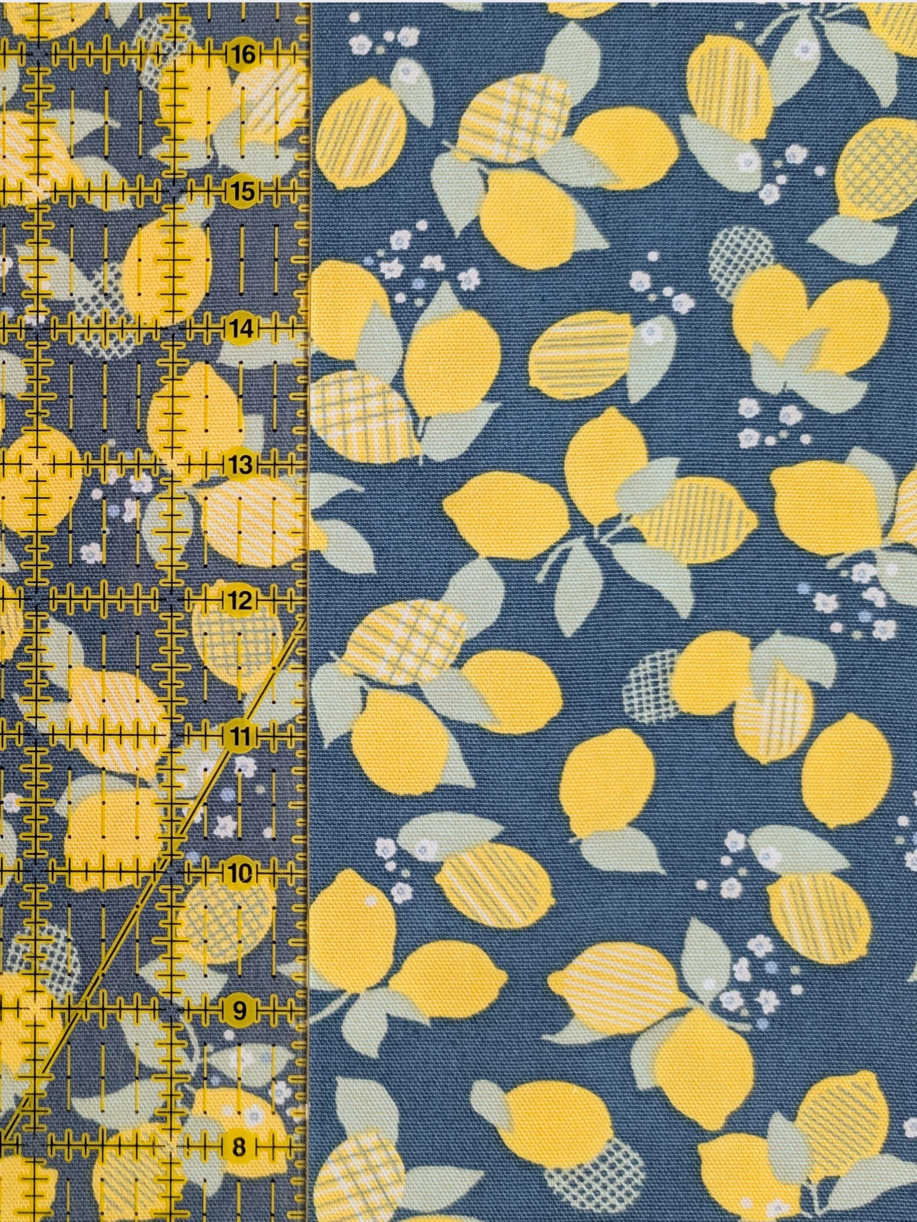 Koizumi - Lemon Bunches Cotton Oxford Fabric - Teal