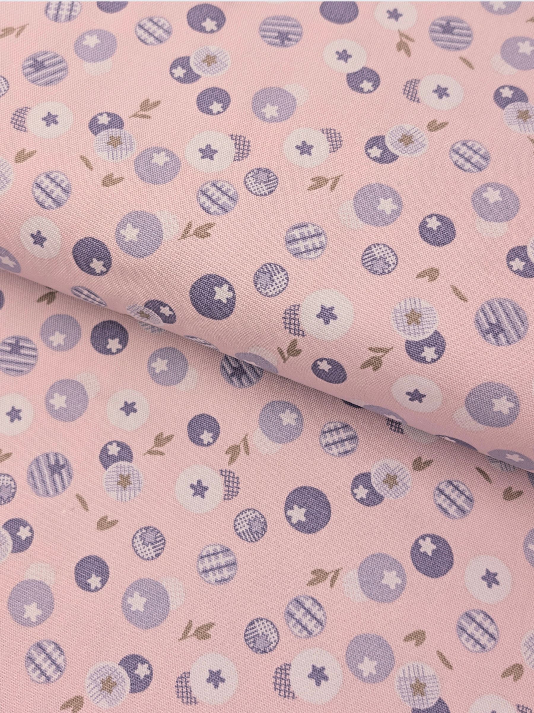 Koizumi - Summer Blueberries Cotton Oxford Fabric - Purple
