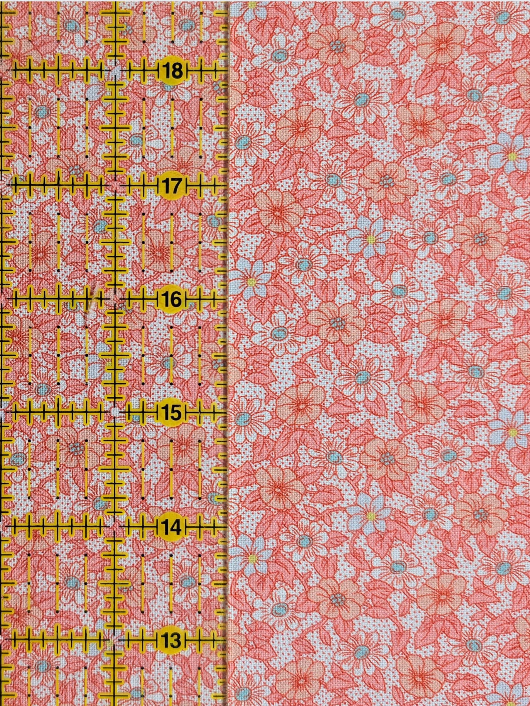 Textile Pantry - Tiny Flowers & Dots Cotton Sheeting Fabric - Pink