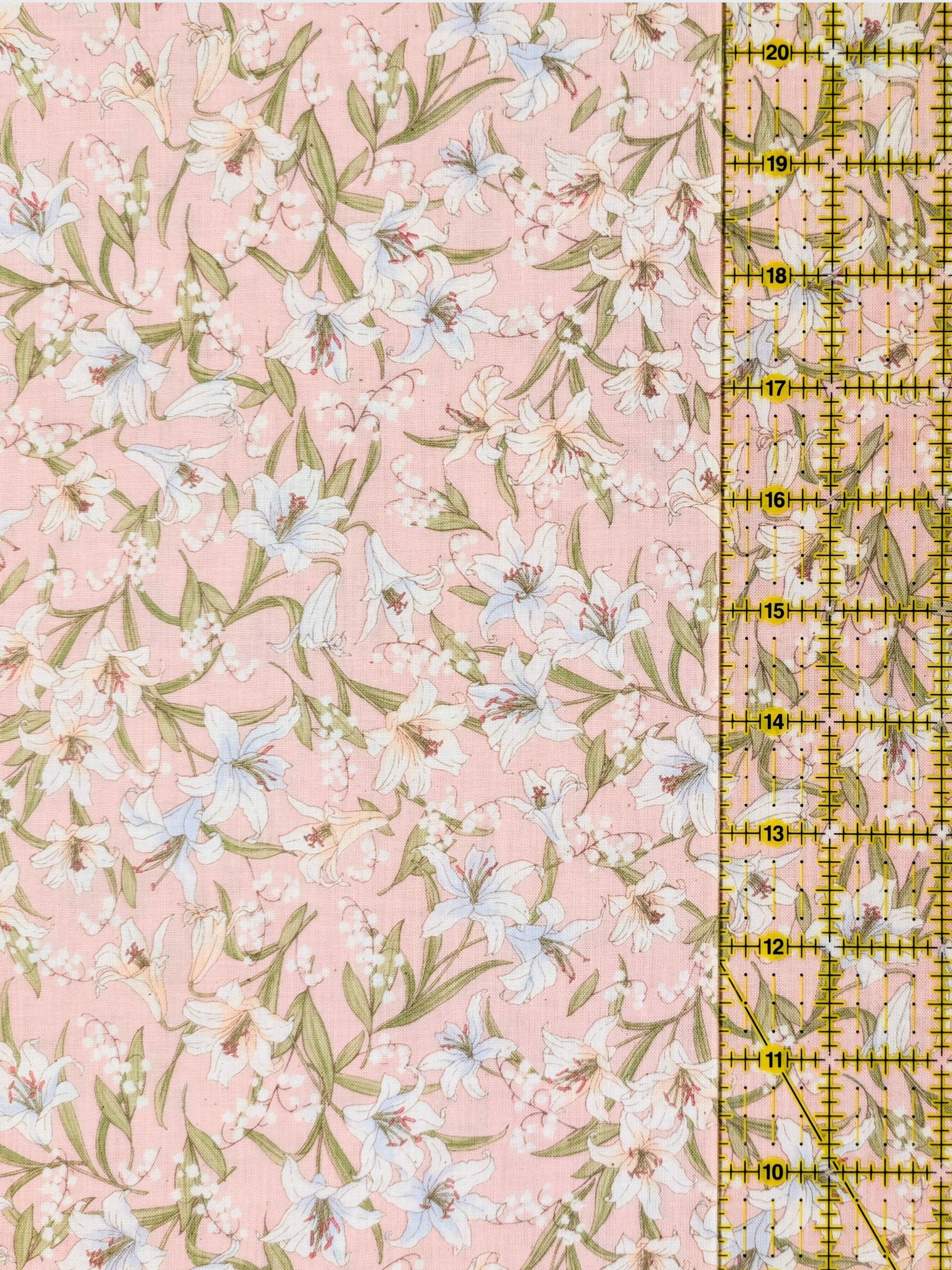 Sevenberry - Flowing Lillies Cotton Shirting Fabric - Pink
