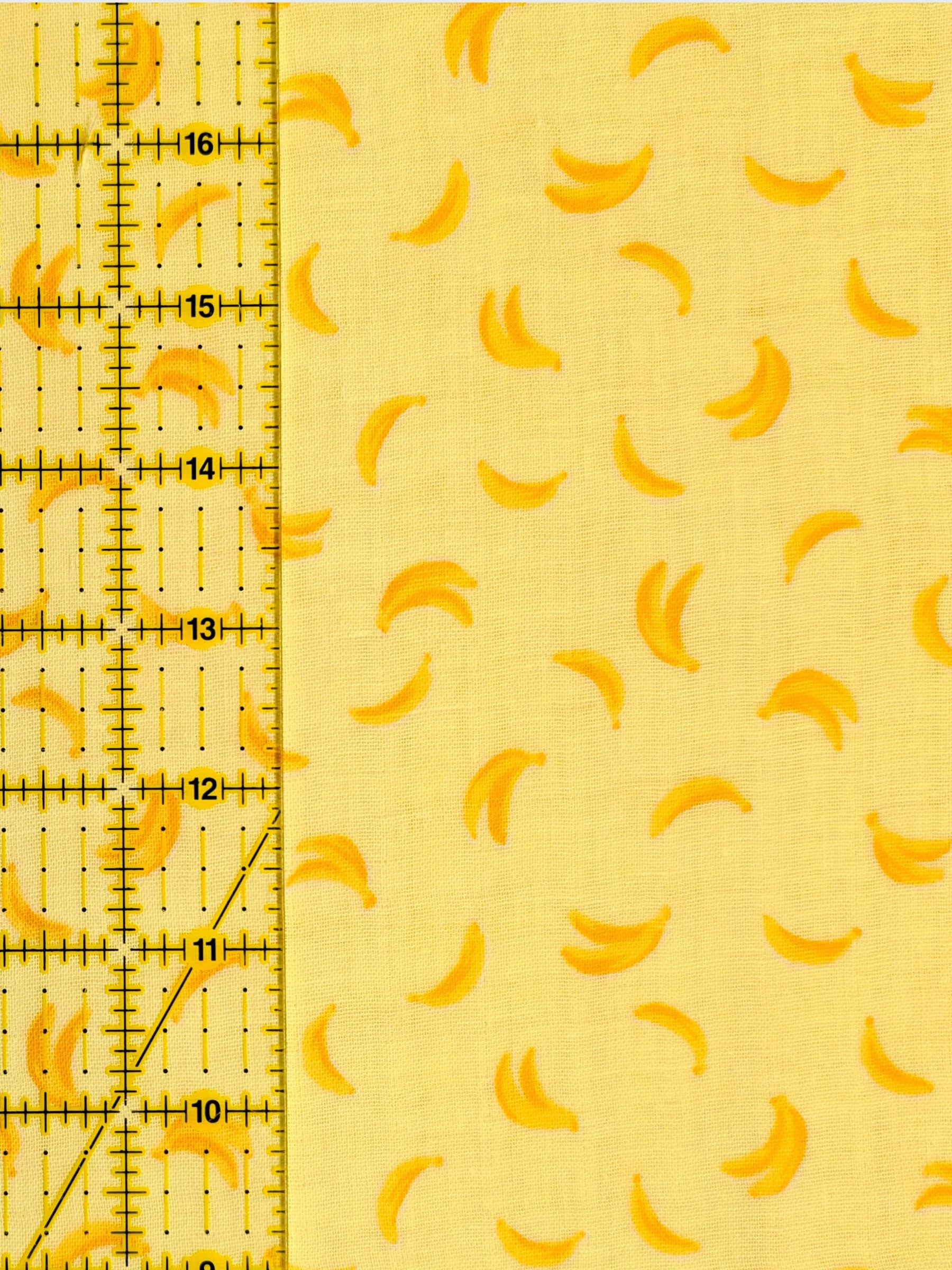 Sevenberry - Little Bananas Cotton Double Gauze Fabric - Yellow