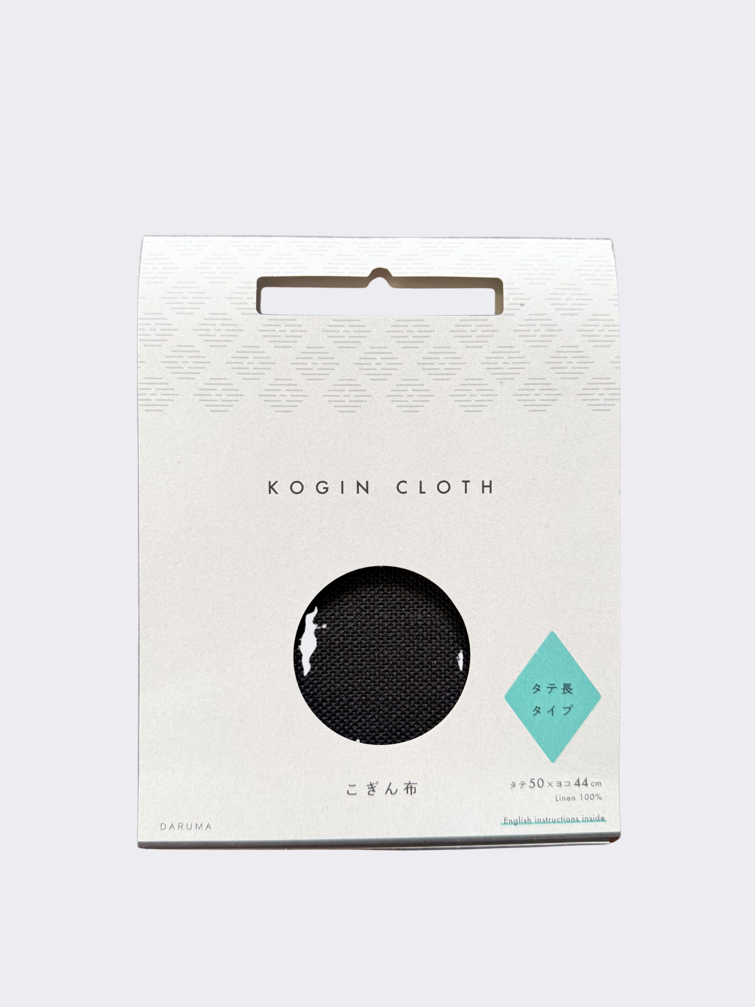 Daruma - Linen Kogin Cloth - Black