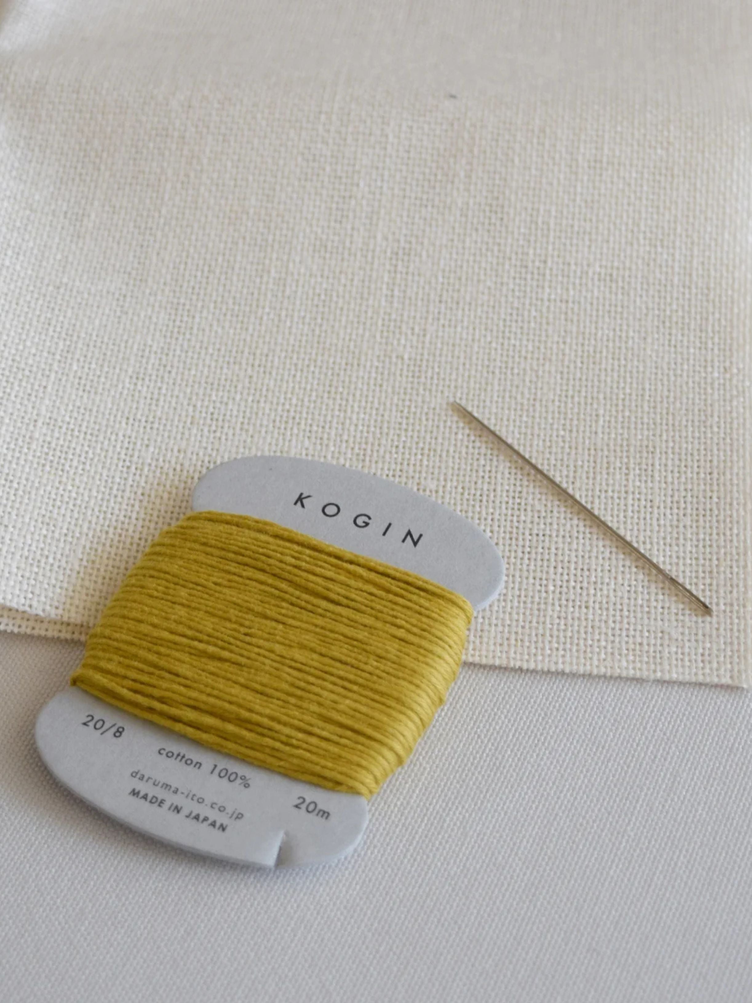 Daruma - Linen Kogin Cloth - Red