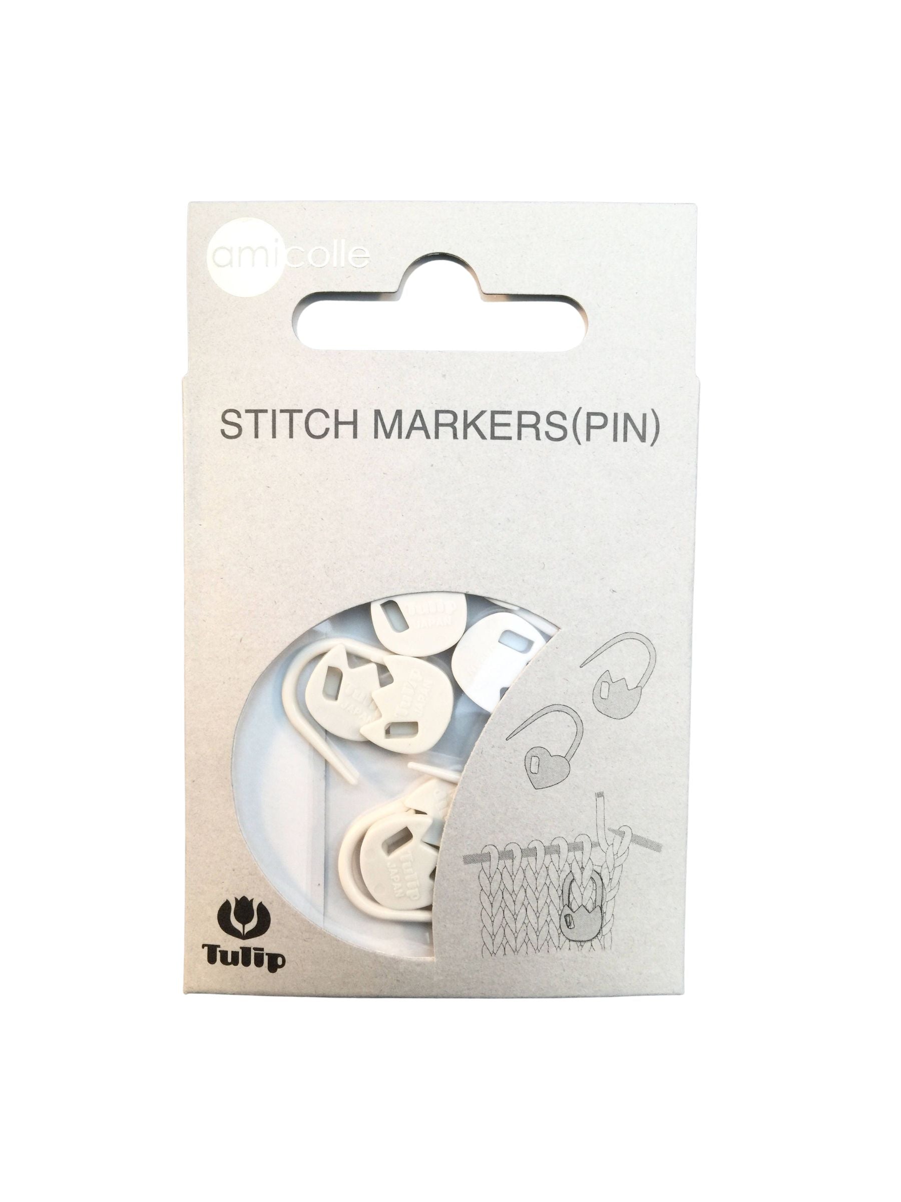 Tulip - "Tulip" Stitch Marker Pin Amicolle Knitting Accessories - White