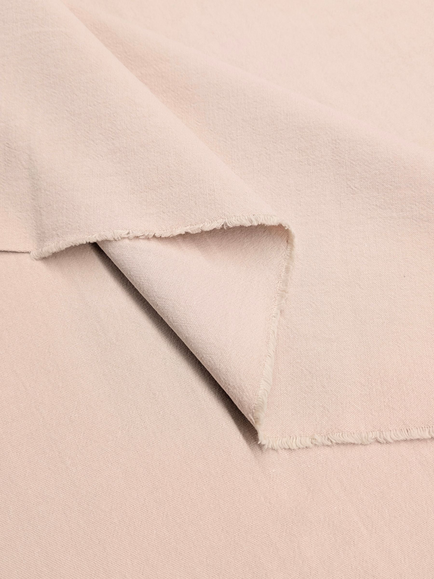 Cosmo - Cotton/Linen Canvas Fabric - Palest Pink