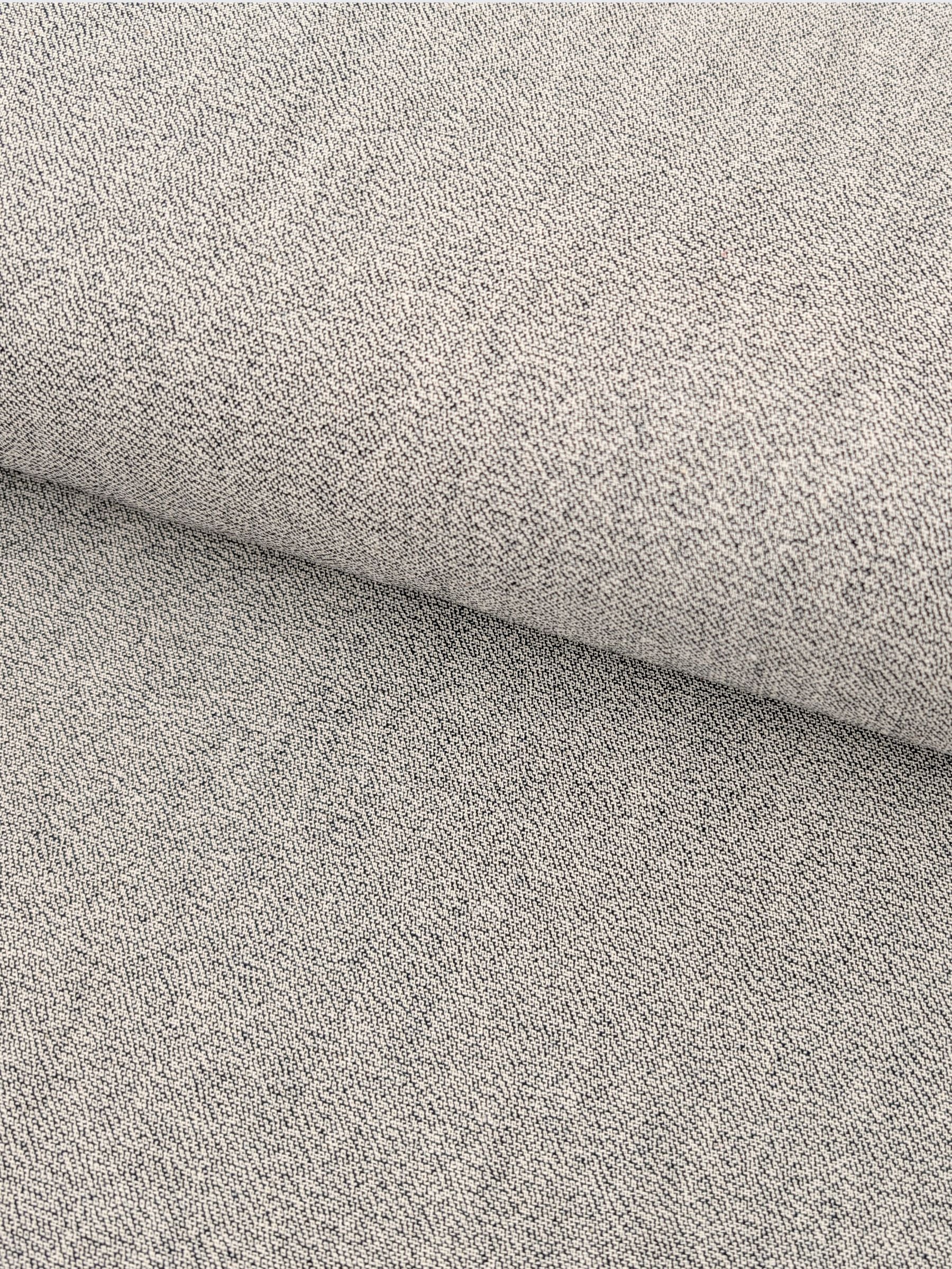 Cosmo - Heathered Yarn Dyed Cotton Fabric - White