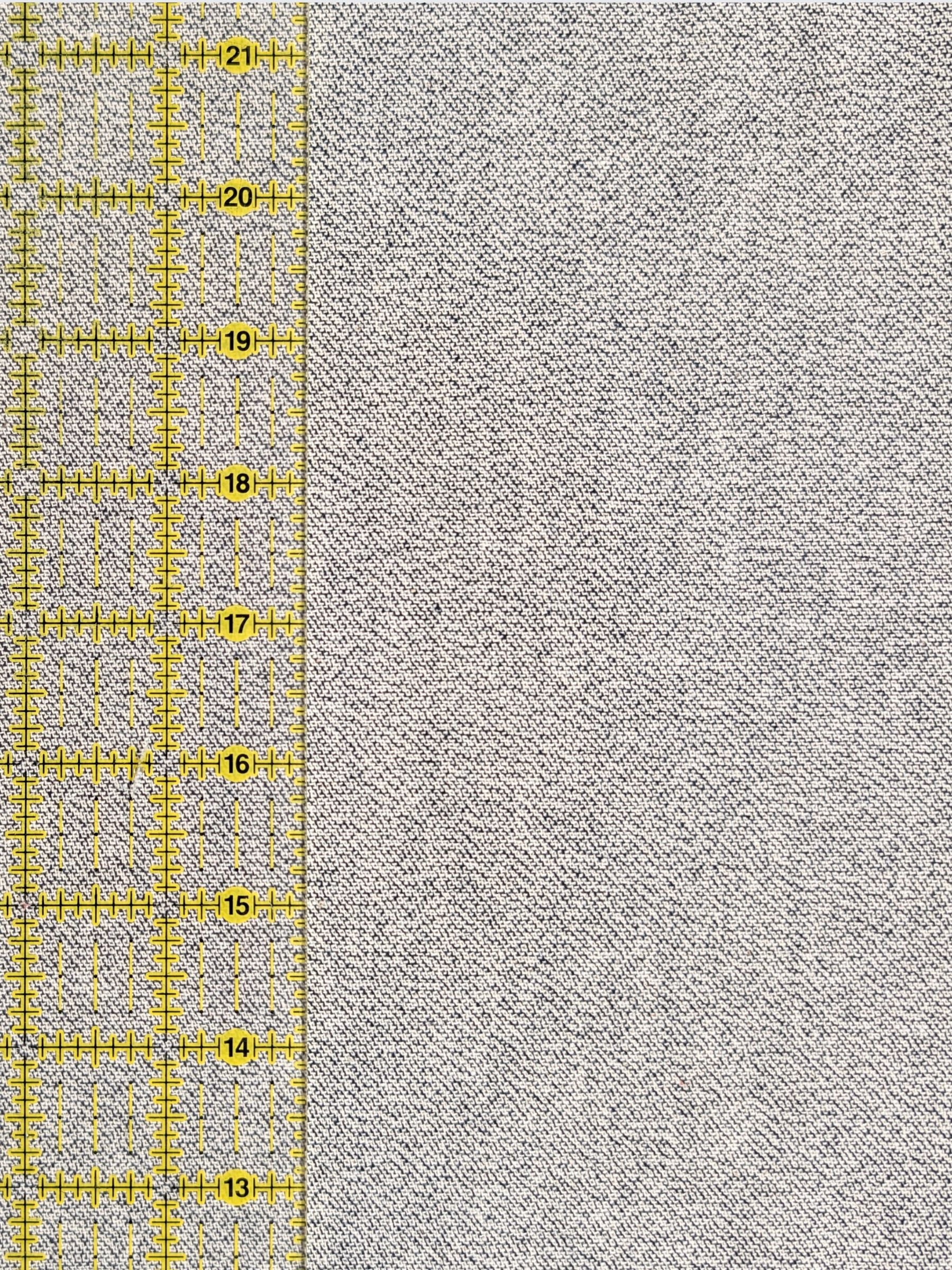 Cosmo - Heathered Yarn Dyed Cotton Fabric - White