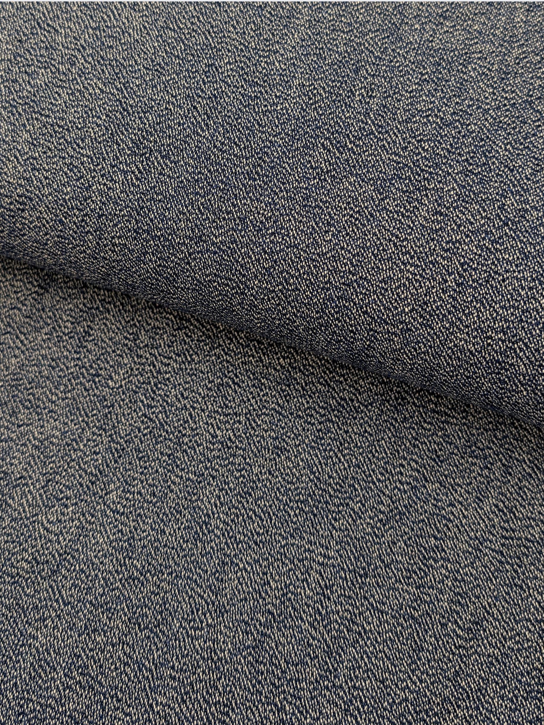 Cosmo - Heathered Yarn Dyed Cotton Fabric - Blue