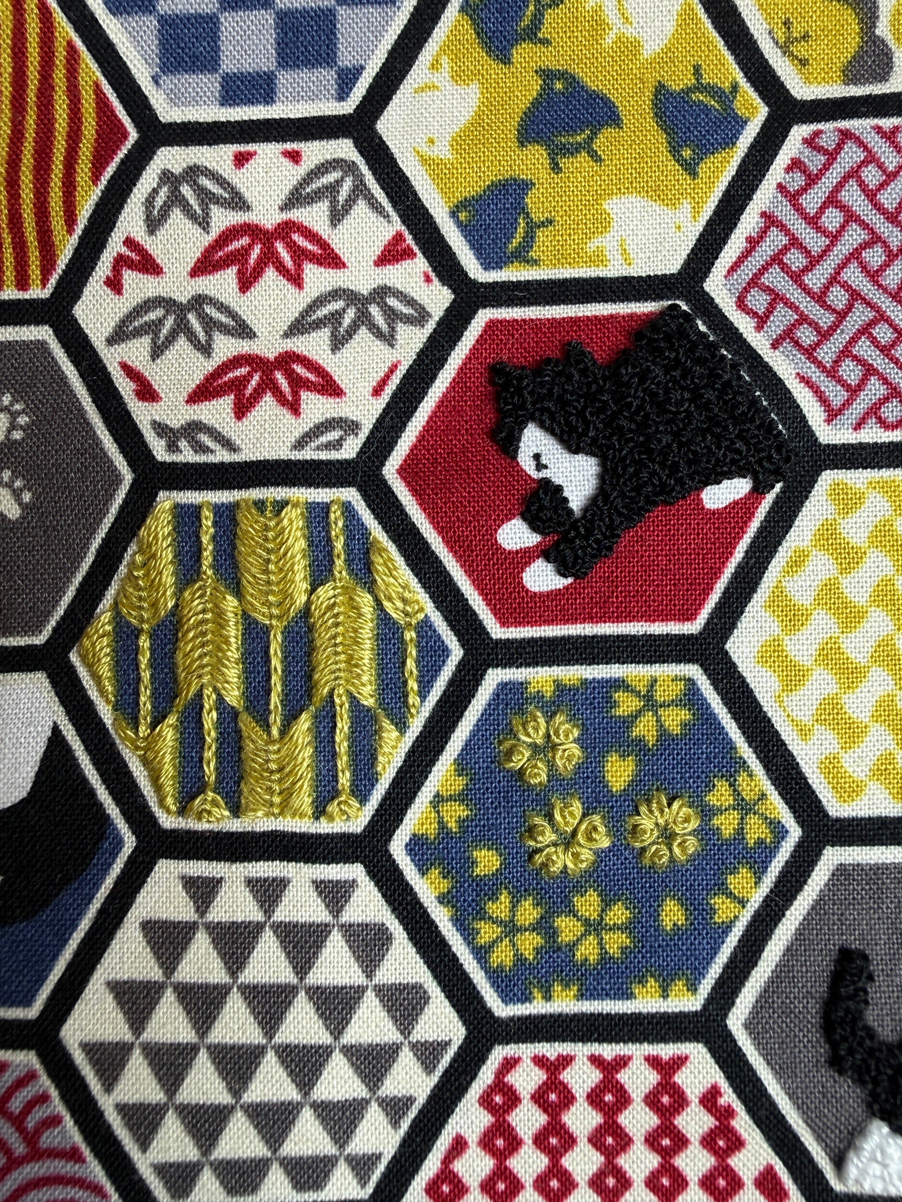 CLASS 2-HR: Beginning Embroidery - Embellishing Printed Fabric