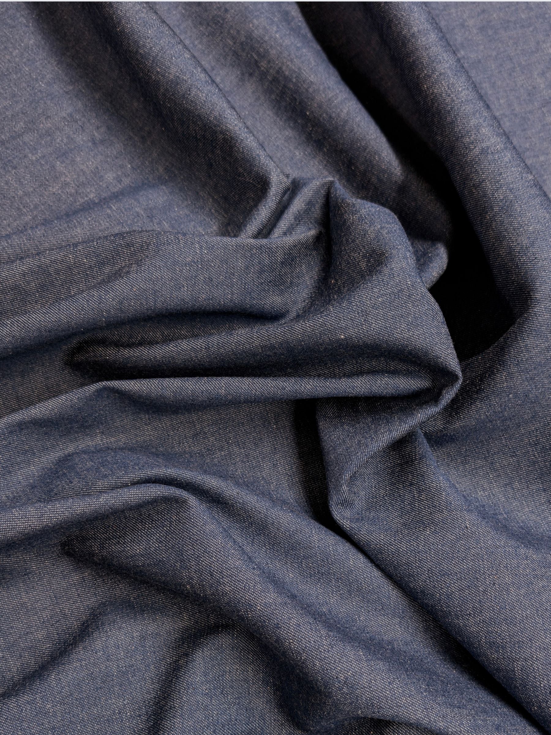 Kaihara Denim - Non-Stretch Japanese Cotton Twill Denim Fabric - 8 oz Medium Blue