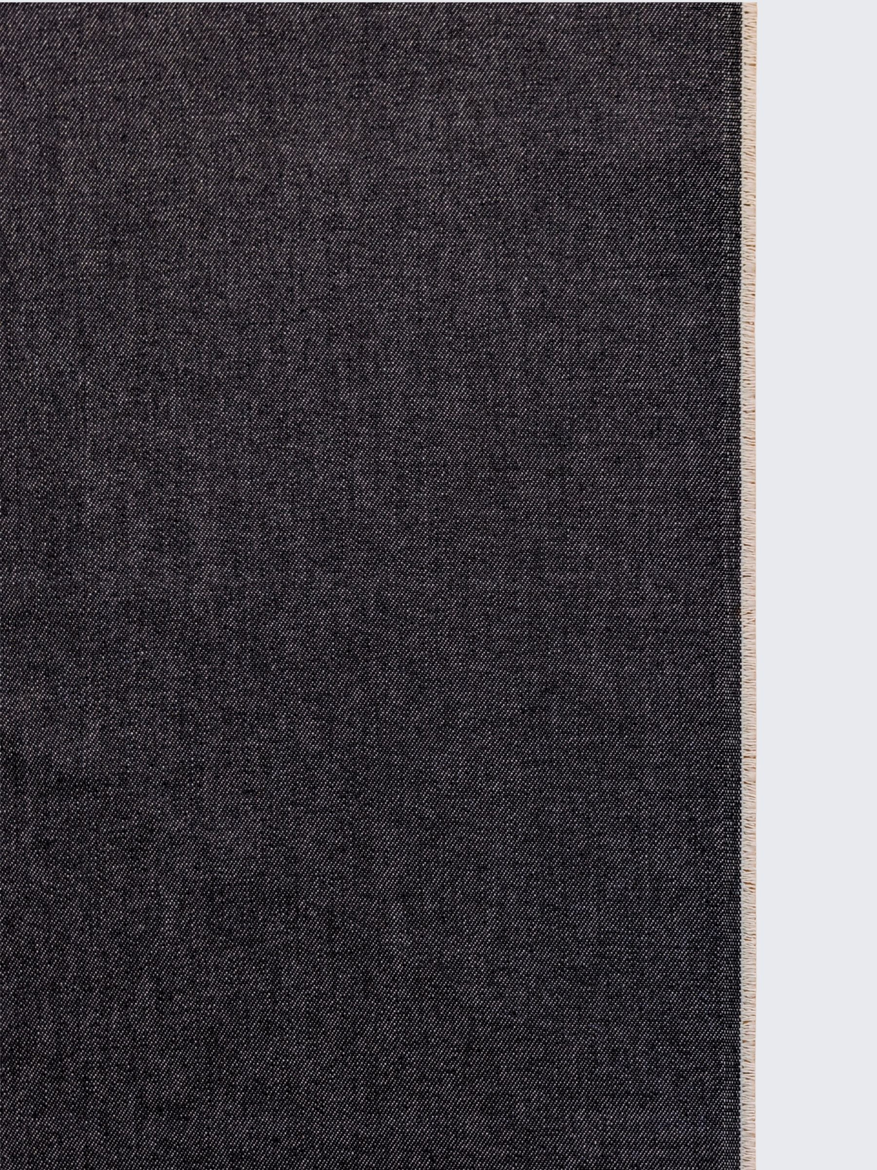 Kaihara Denim - Non-Stretch Japanese Cotton Twill Denim Fabric - 10 oz Black
