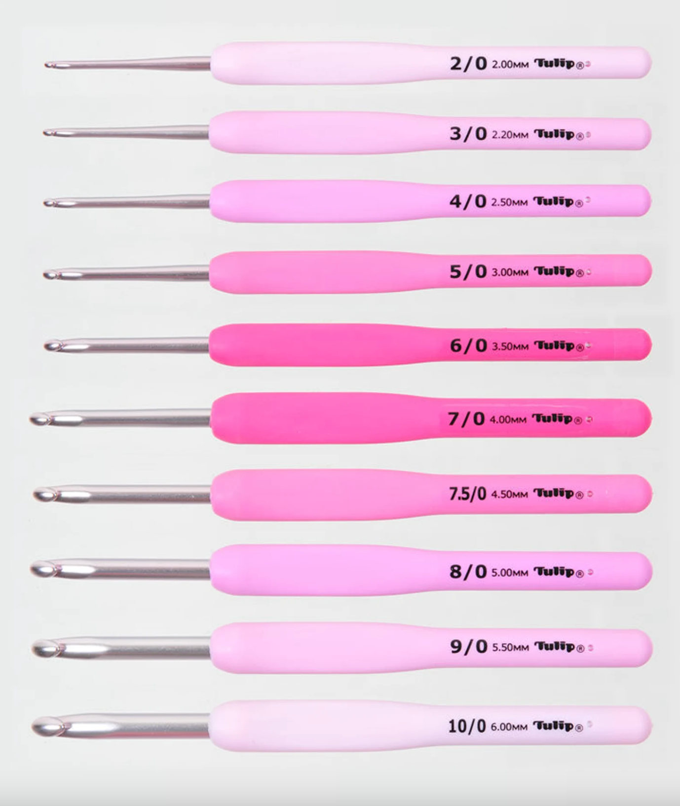 Tulip - "Etimo" Rose Cushion Grip Crochet Hooks Set - Large