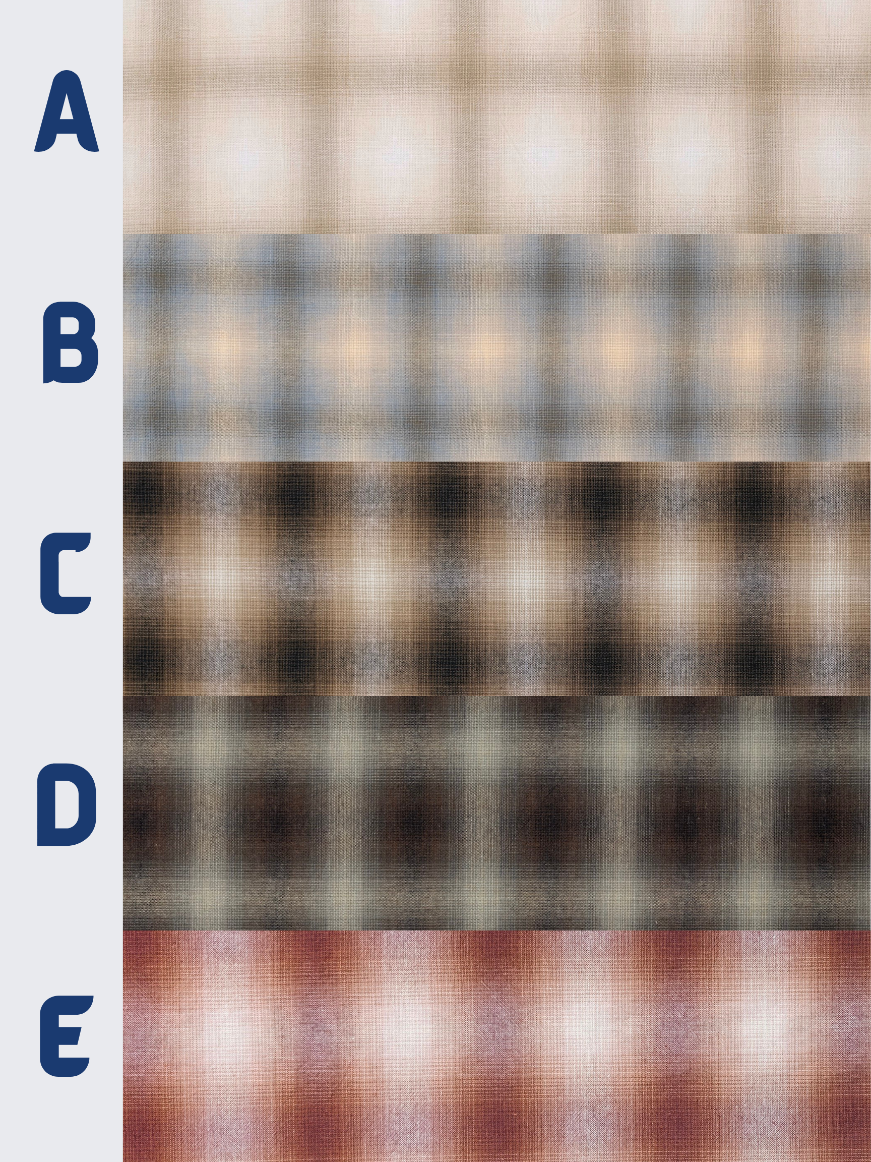 Handworks - Giant Windowpane Plaid Yarn Dyed Cotton Fabric - Brown & Black