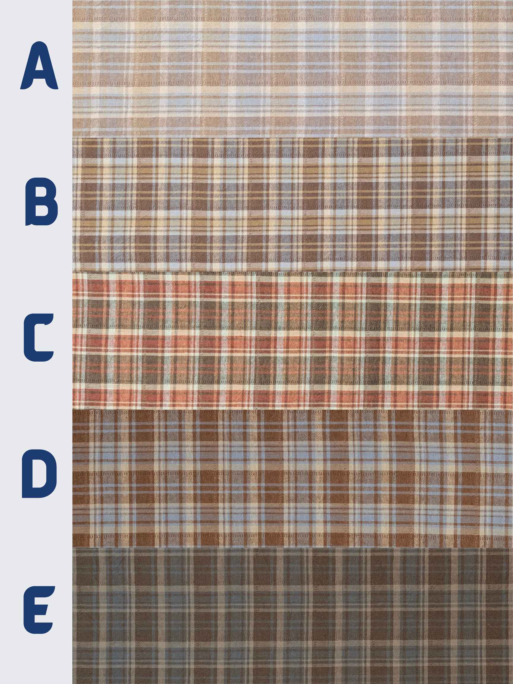 Textile Pantry - Madras Plaid Yarn Dyed Cotton Fabric - Brown & Yellow