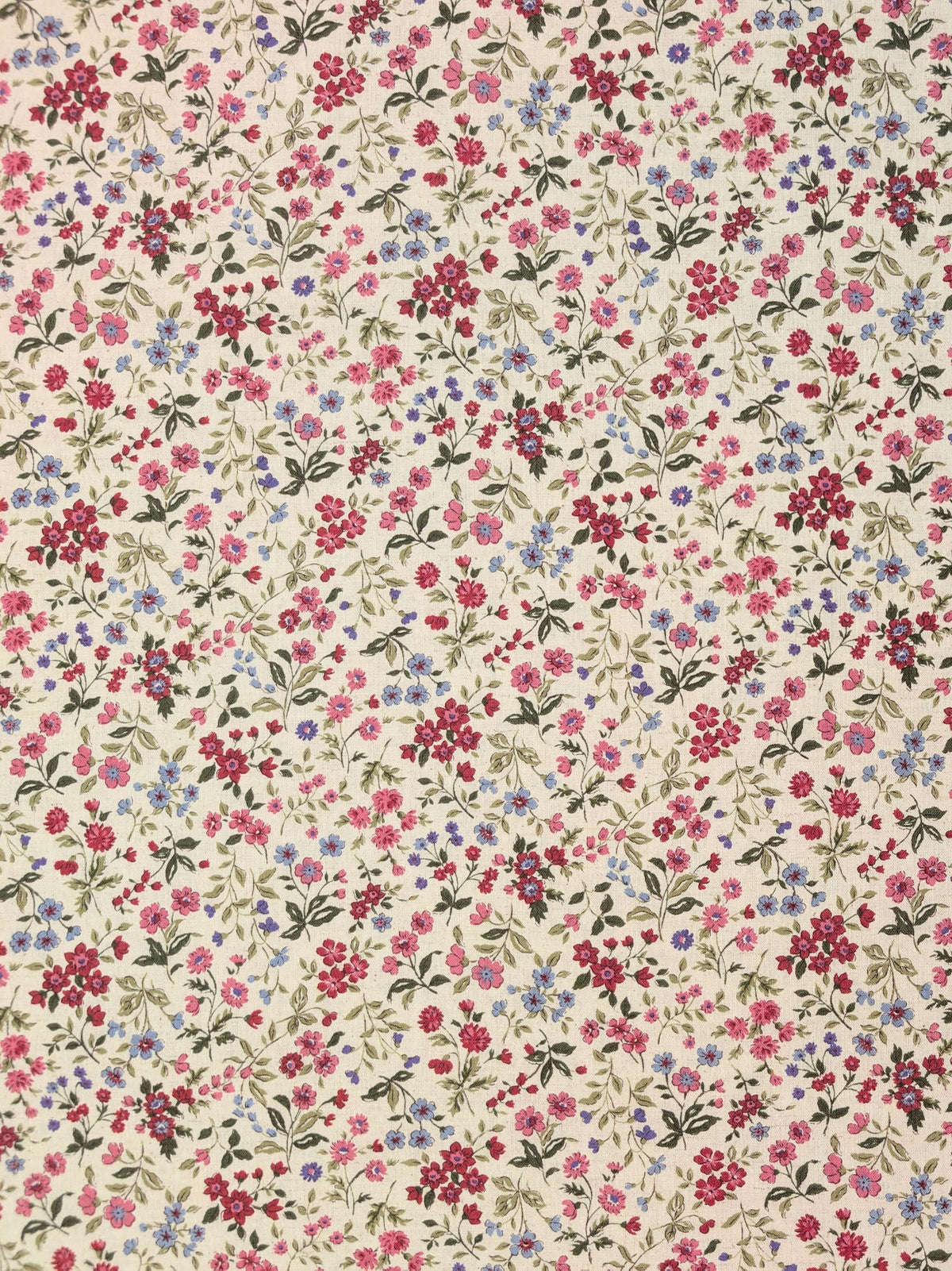 Kobayashi - Small Meadow Flowers Cotton Linen Sheeting Fabric
