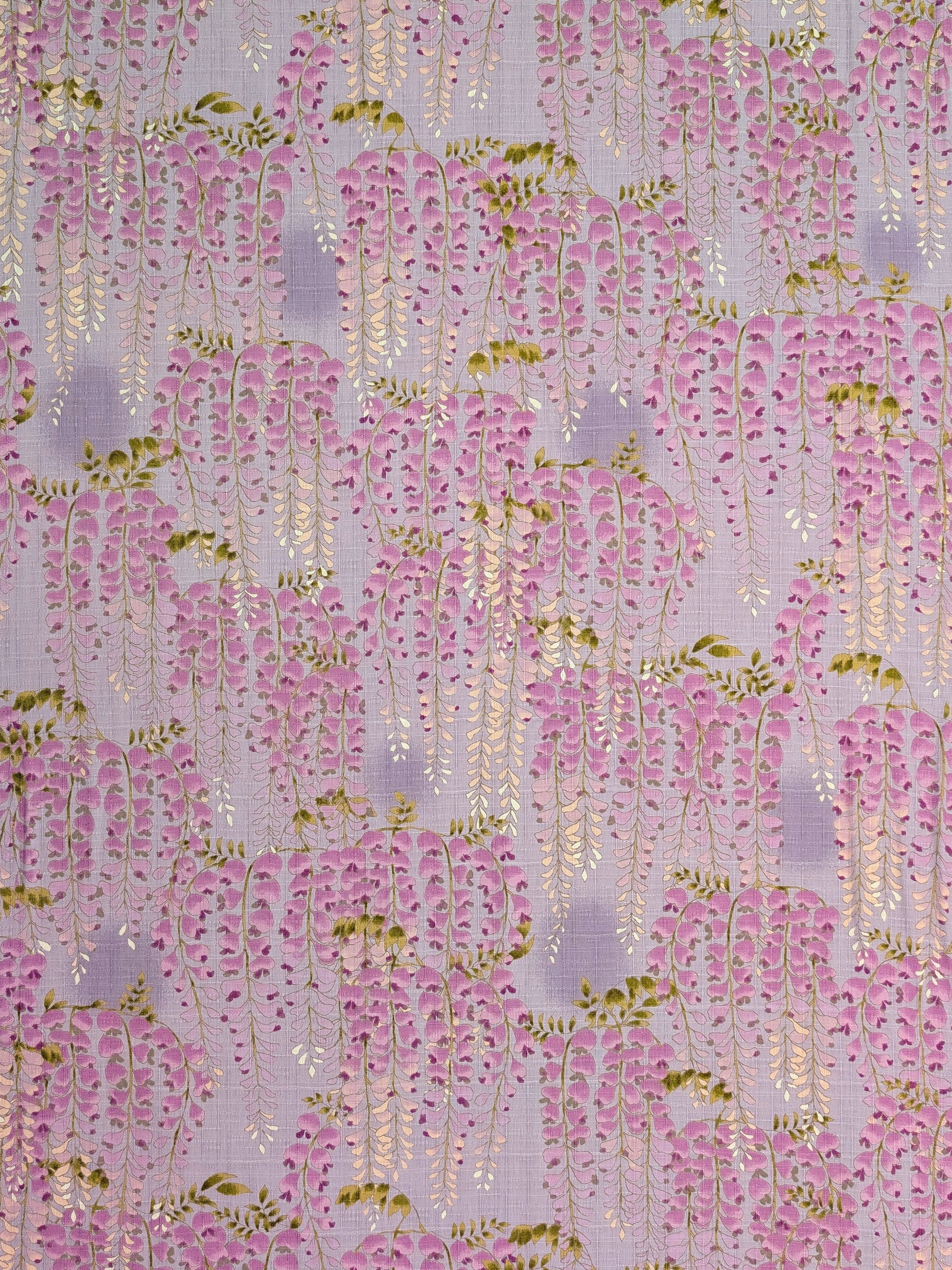 Kobayashi - Hanging Wisteria Cotton Dobby Fabric - Purple