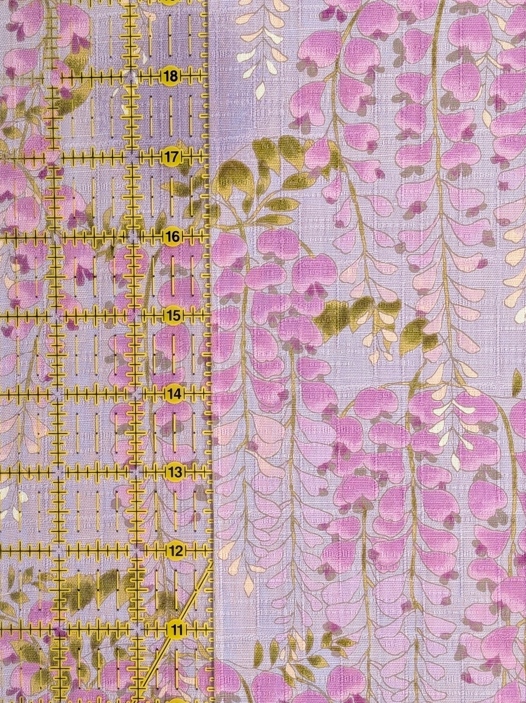 Kobayashi - Hanging Wisteria Cotton Dobby Fabric - Purple