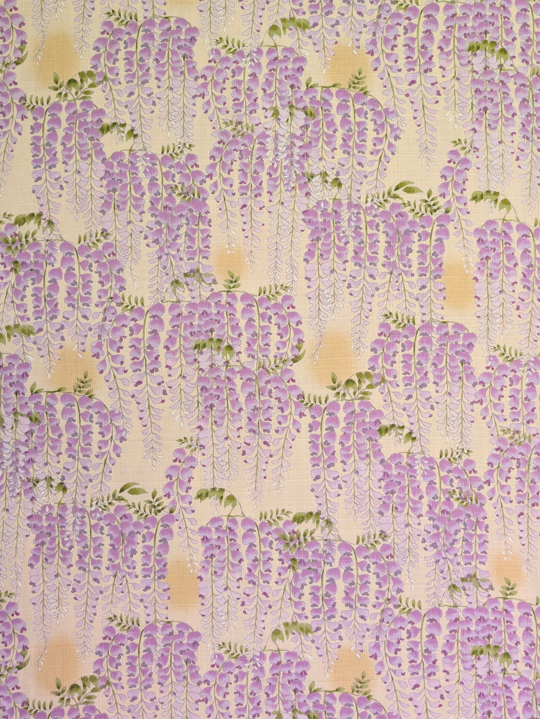 Kobayashi - Hanging Wisteria Cotton Dobby Fabric - Beige