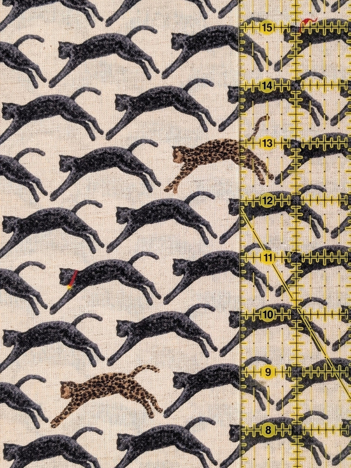 Kobayashi - Leaping Cats Cotton Sheeting Fabric
