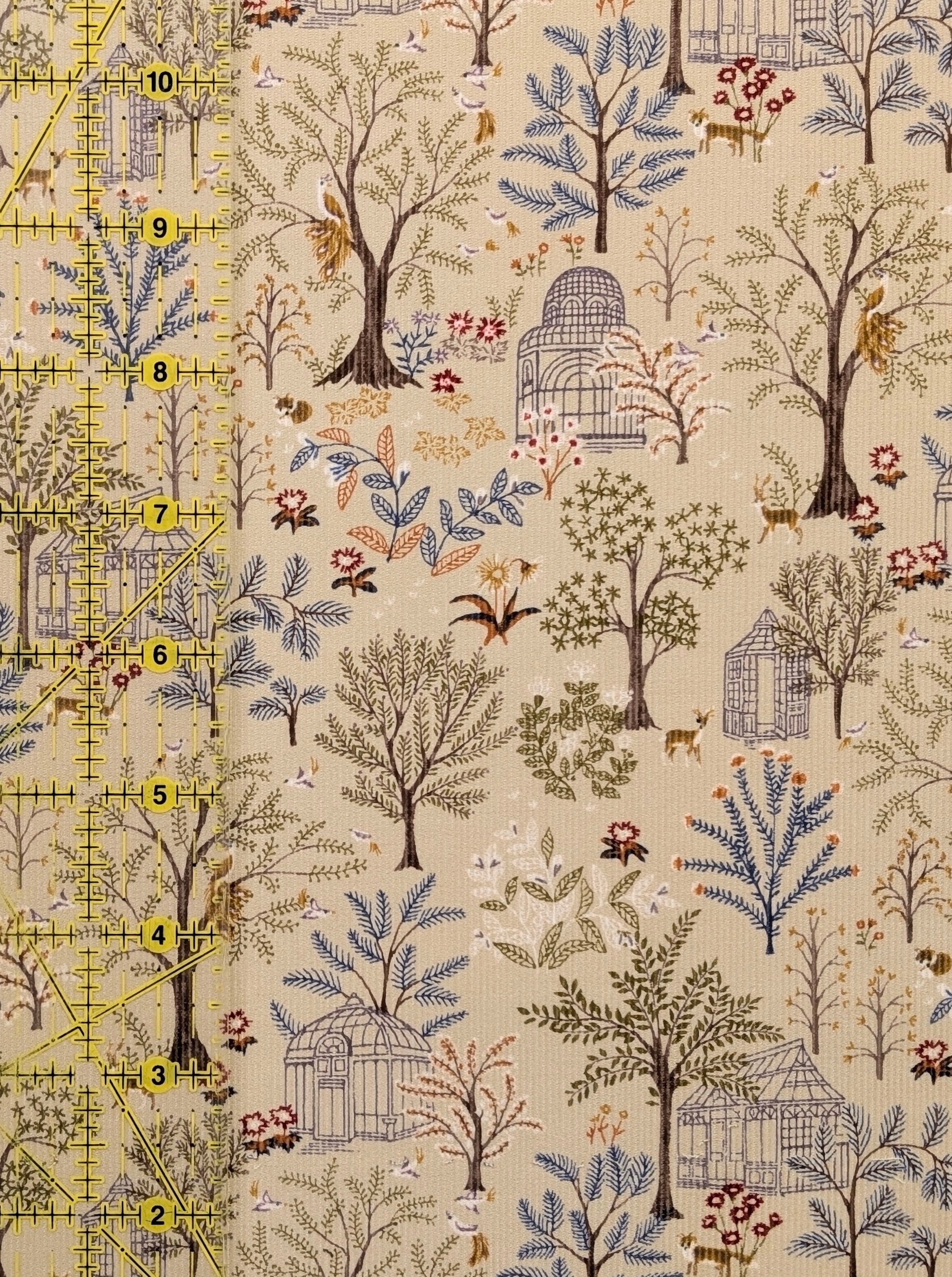 Hokkoh - Botanical Garden Cotton Needlecord Corduroy Fabric - Ivory