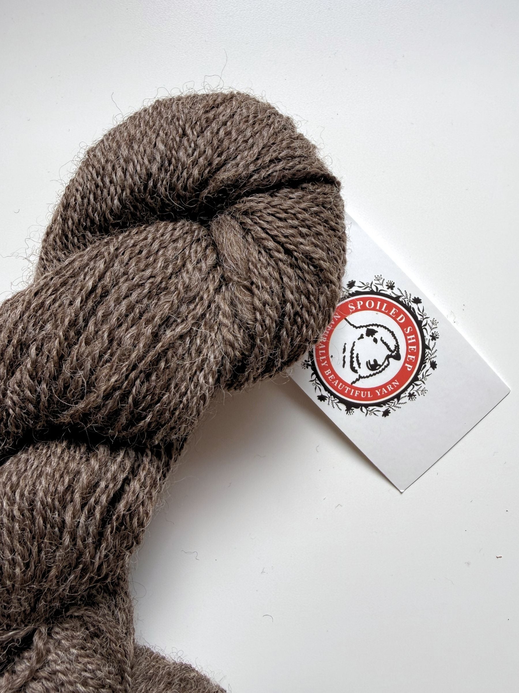 Spoiled Sheep - Romney Wool Yarn 200yd - Delilah #14 Ash Brown