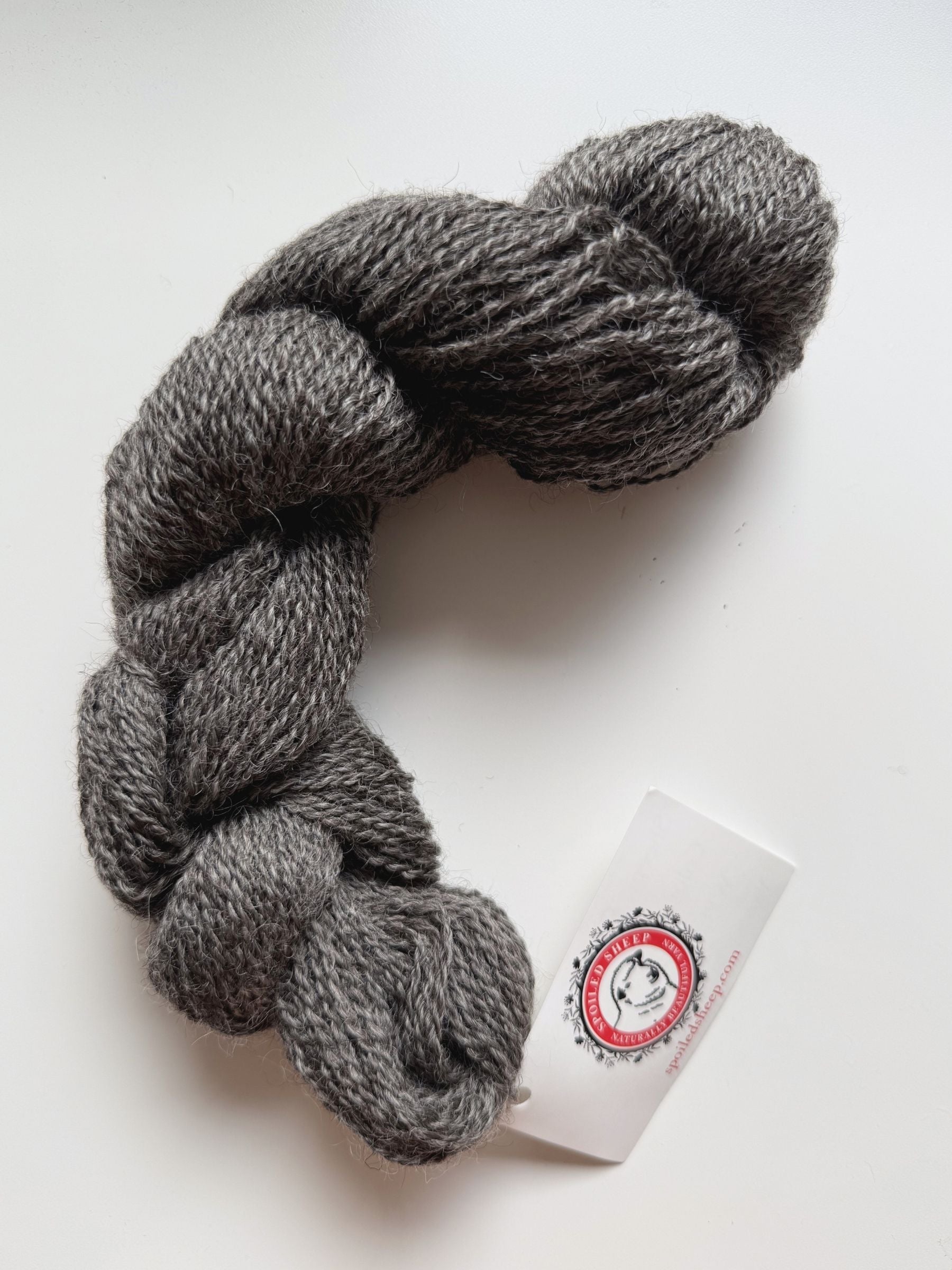 Spoiled Sheep - Gotland Cross Wool Yarn 200yd - Eva #17 Black Gray