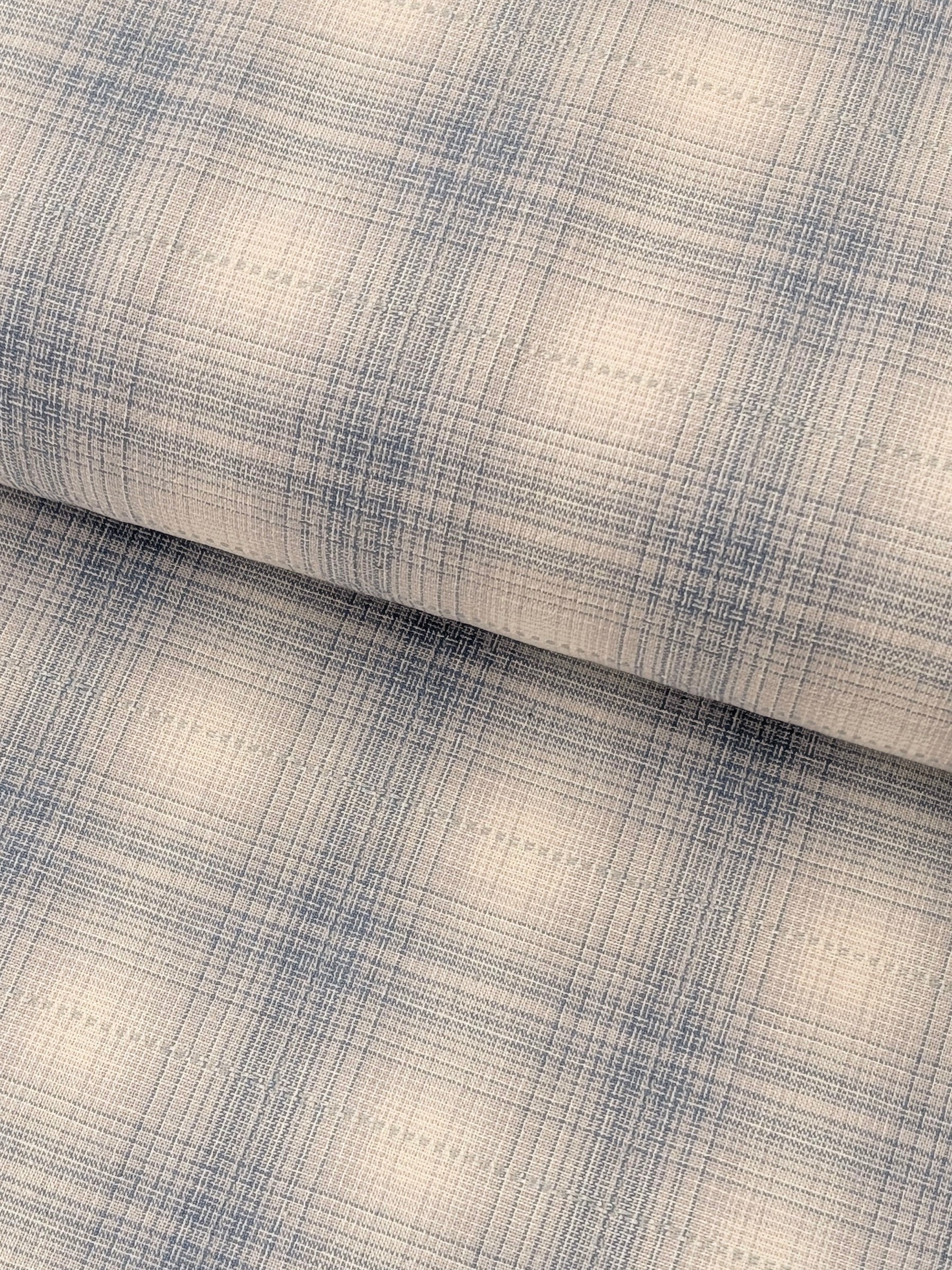 Handworks - Ombre Glen Plaid Yarn Dyed Cotton Fabric - Light Blue