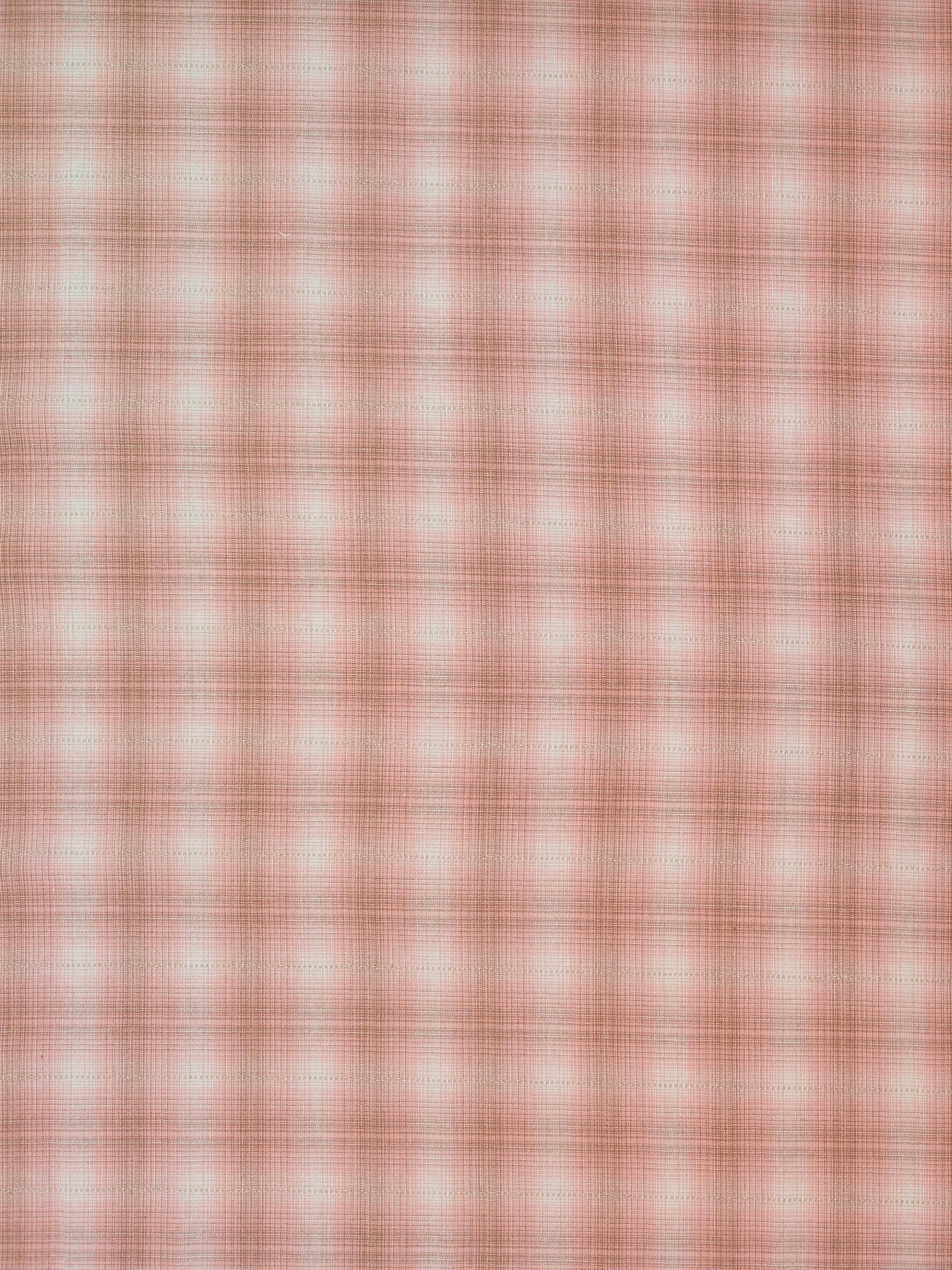 Handworks - Ombre Glen Plaid Yarn Dyed Cotton Fabric - Pink