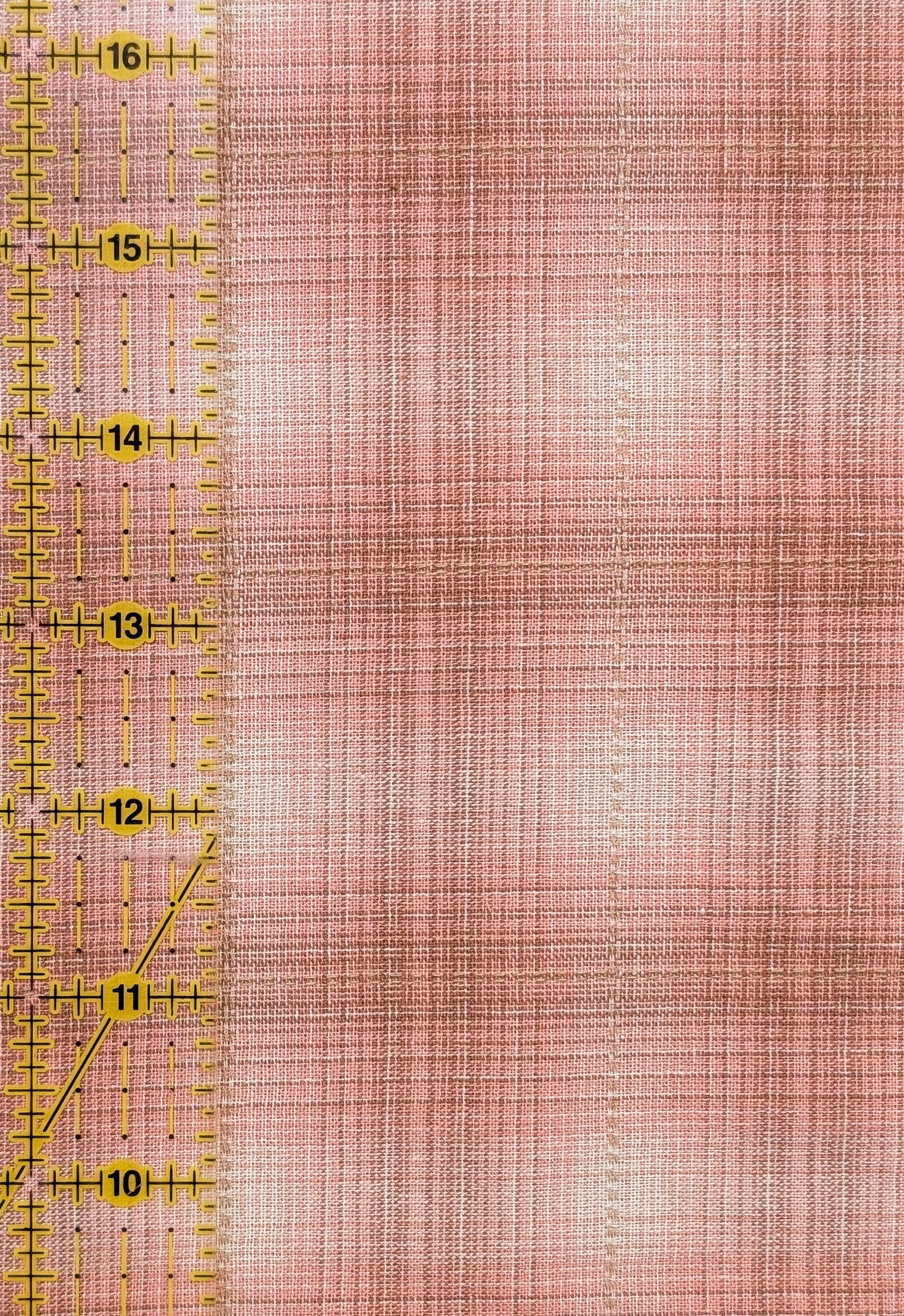 Handworks - Ombre Glen Plaid Yarn Dyed Cotton Fabric - Pink