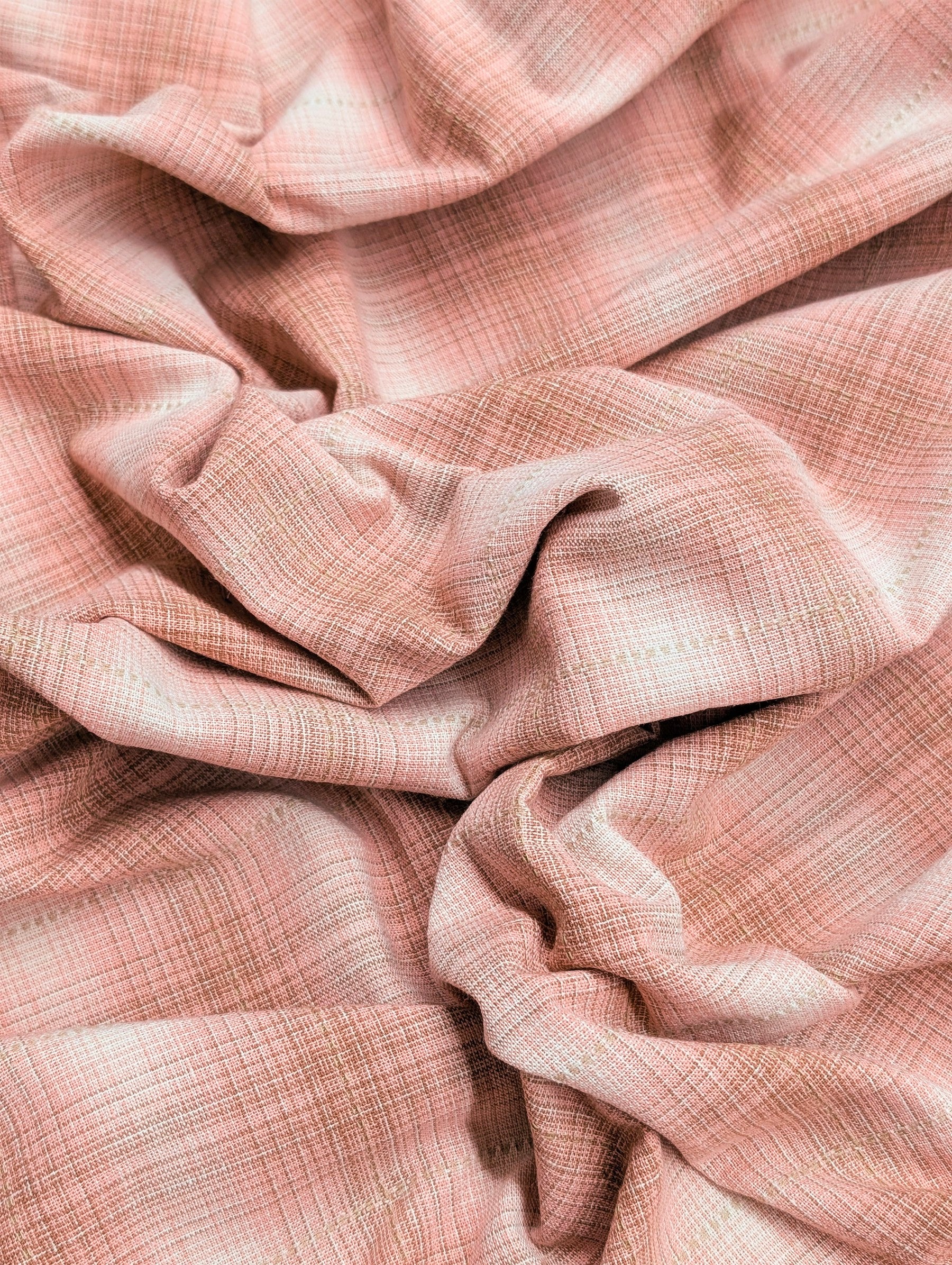 Handworks - Ombre Glen Plaid Yarn Dyed Cotton Fabric - Pink