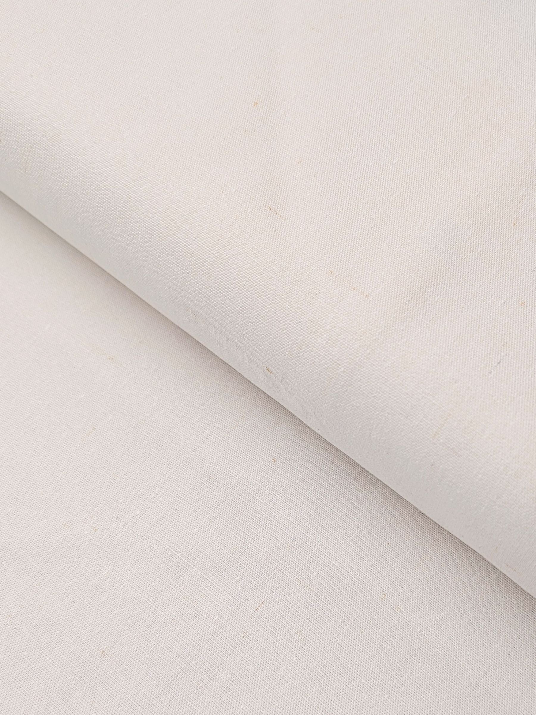 Kokka - Solid Recycled Cotton Canvas Fabric - Natural