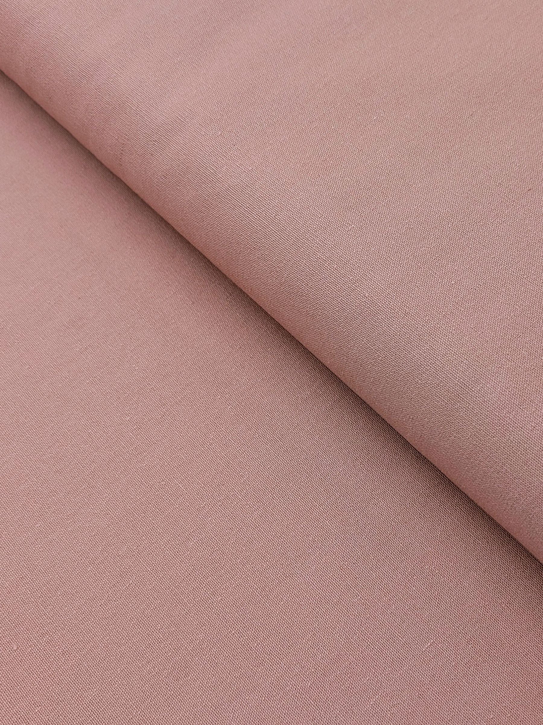 Kokka - Solid Recycled Cotton Canvas Fabric - Dusty Pink