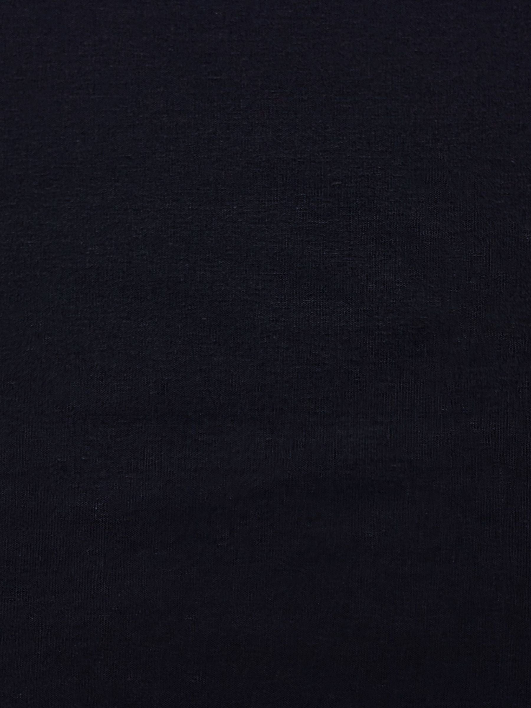 Kokka - Solid Recycled Cotton Canvas Fabric - Midnight Blue