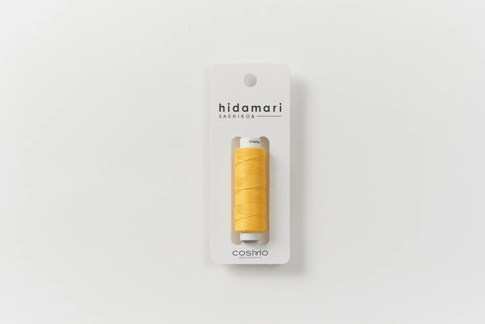 Lecien Cosmo - "Hidamari" Cotton Sashiko Thread 30m Spool - Rapeseed Field
