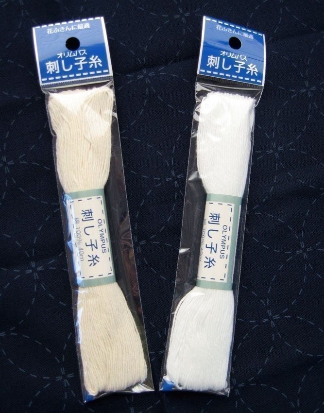 Olympus - Cotton Sashiko Thread 20m Skein - Color #2 Off White