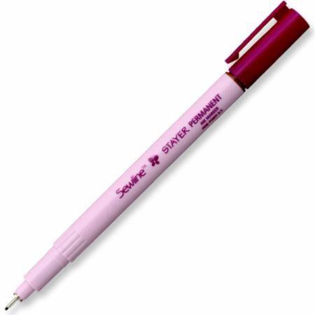 Sewline - Stayer 0.5mm Fine Point Permanent Marker for Fabrics - Brown
