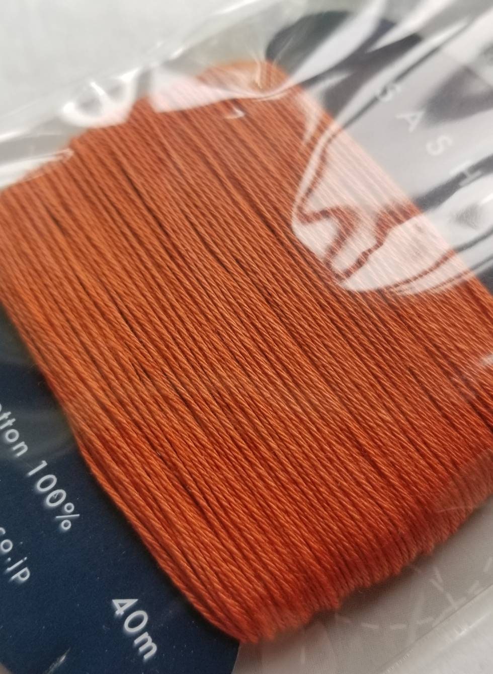 Daruma - Cotton Sashiko Thread 40m Card 20/4 - #214 Carrot Orange
