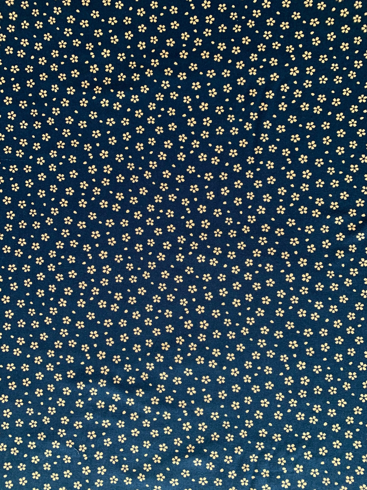 Medium Cherry Blossom Sakura Sevenberry Japanese cotton fabric 88220-5-3 medium blue