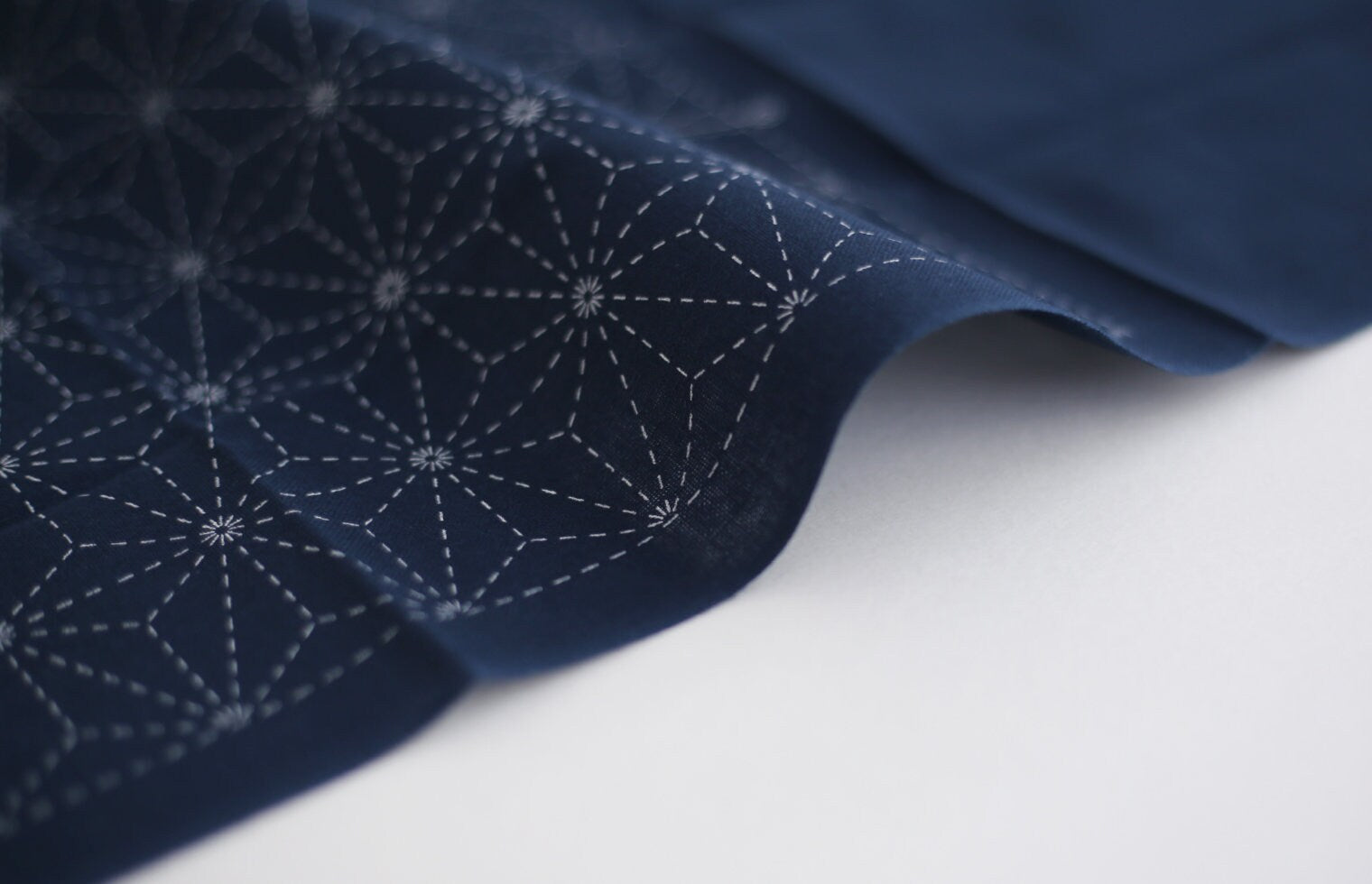 Daruma - Kasumi-Tsunagi Cotton Sashiko Fukin Sampler Cloth - Blue or White