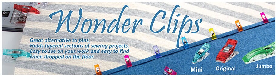 Clover - Mini Wonder Clips 50-pc - Assorted Colors
