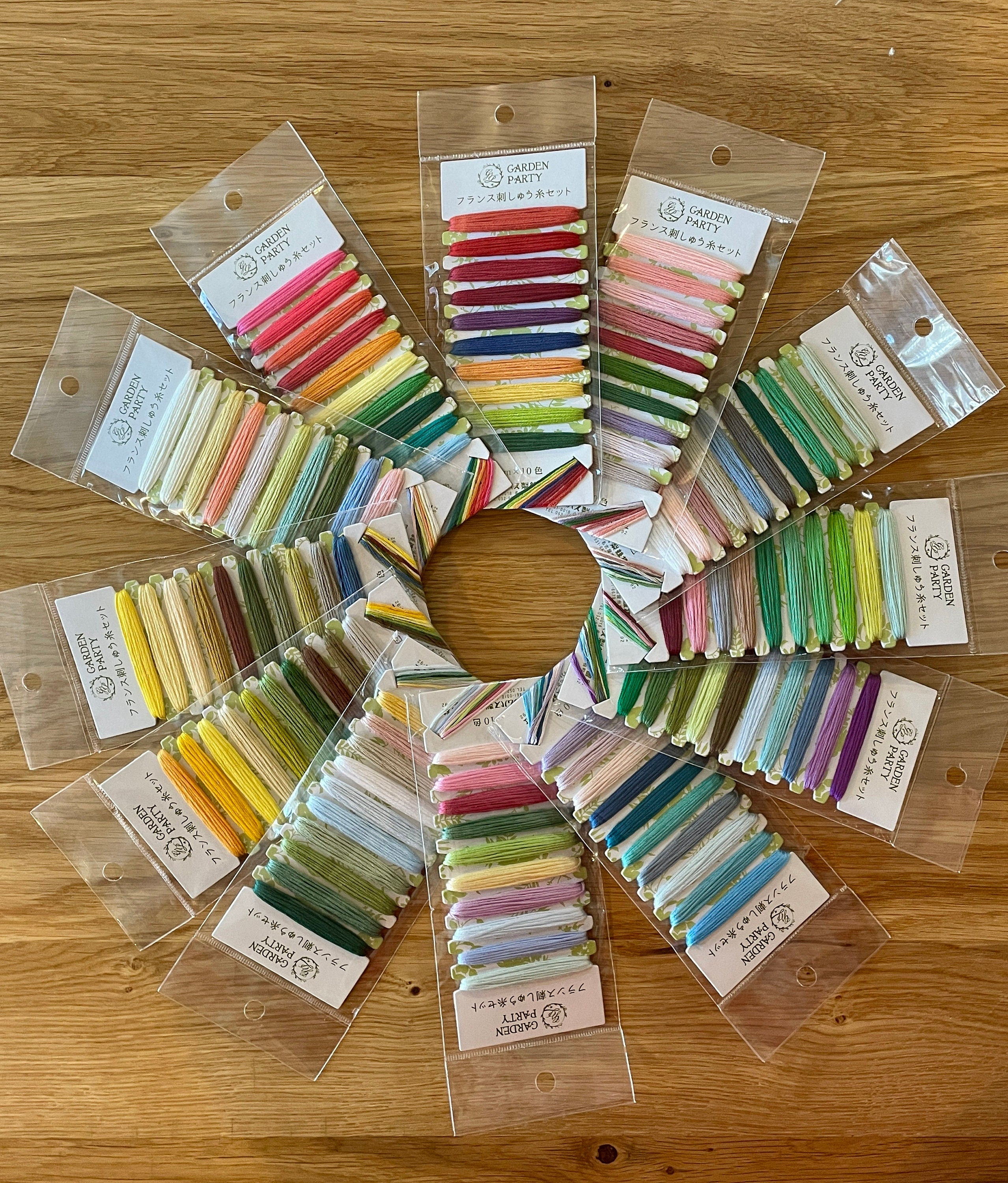 Olympus Garden Party Card 13 - Spices - Japanese embroidery floss 10 color assortment