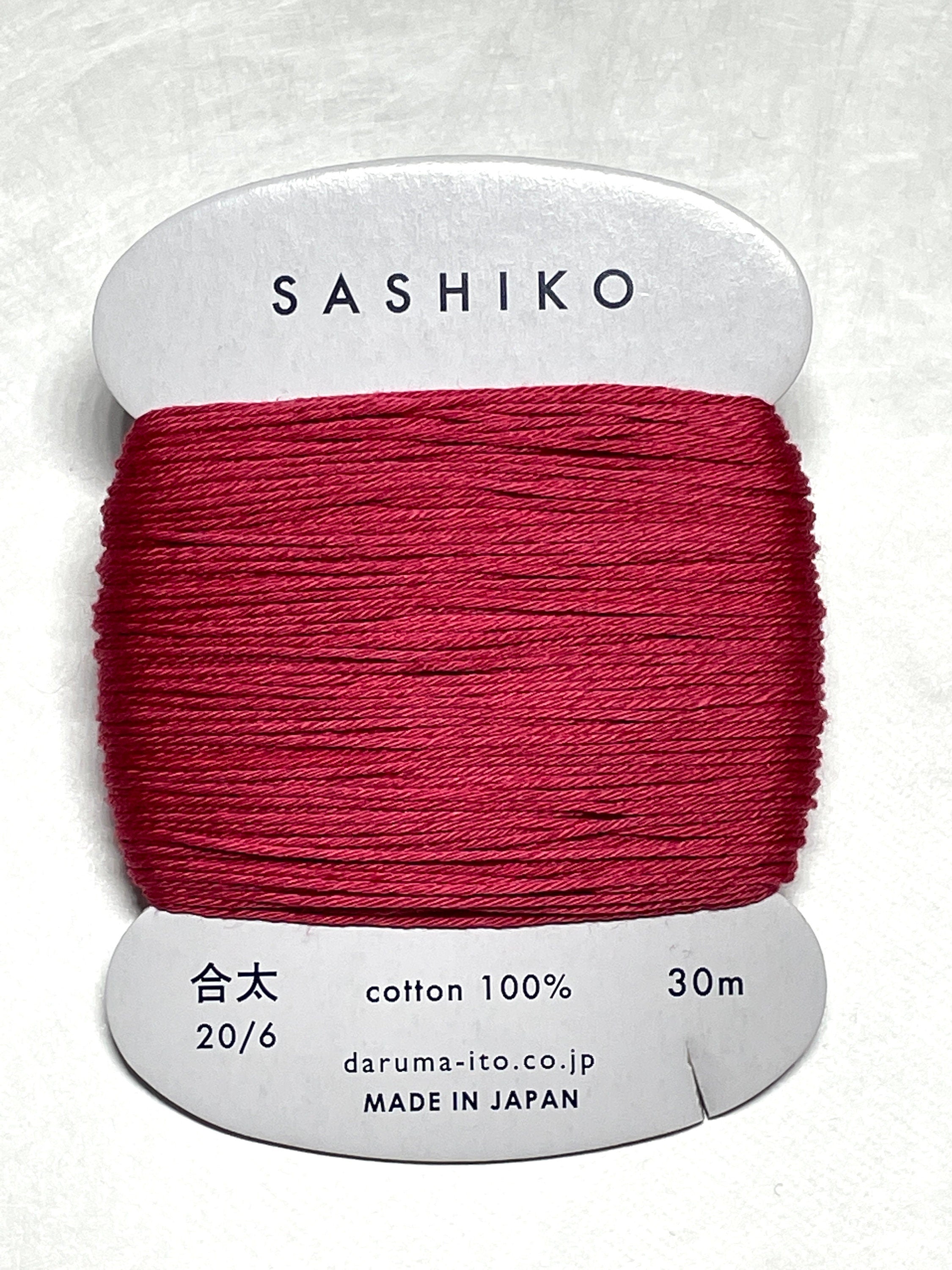 Daruma - Cotton Sashiko Thread 30m Card 20/6 - #221 Deep Pink
