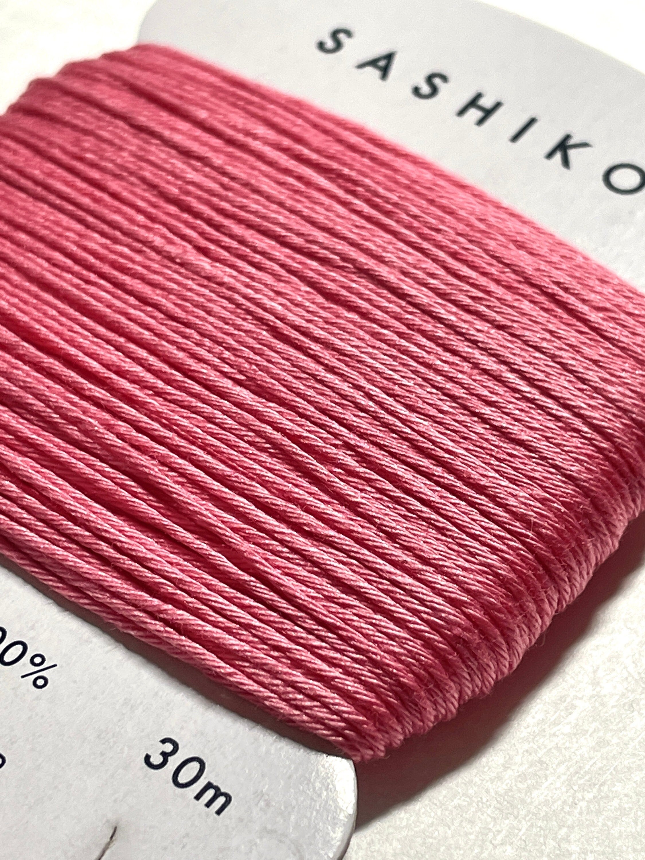 Daruma - Cotton Sashiko Thread 30m Card 20/6 - #222 Plum Pink
