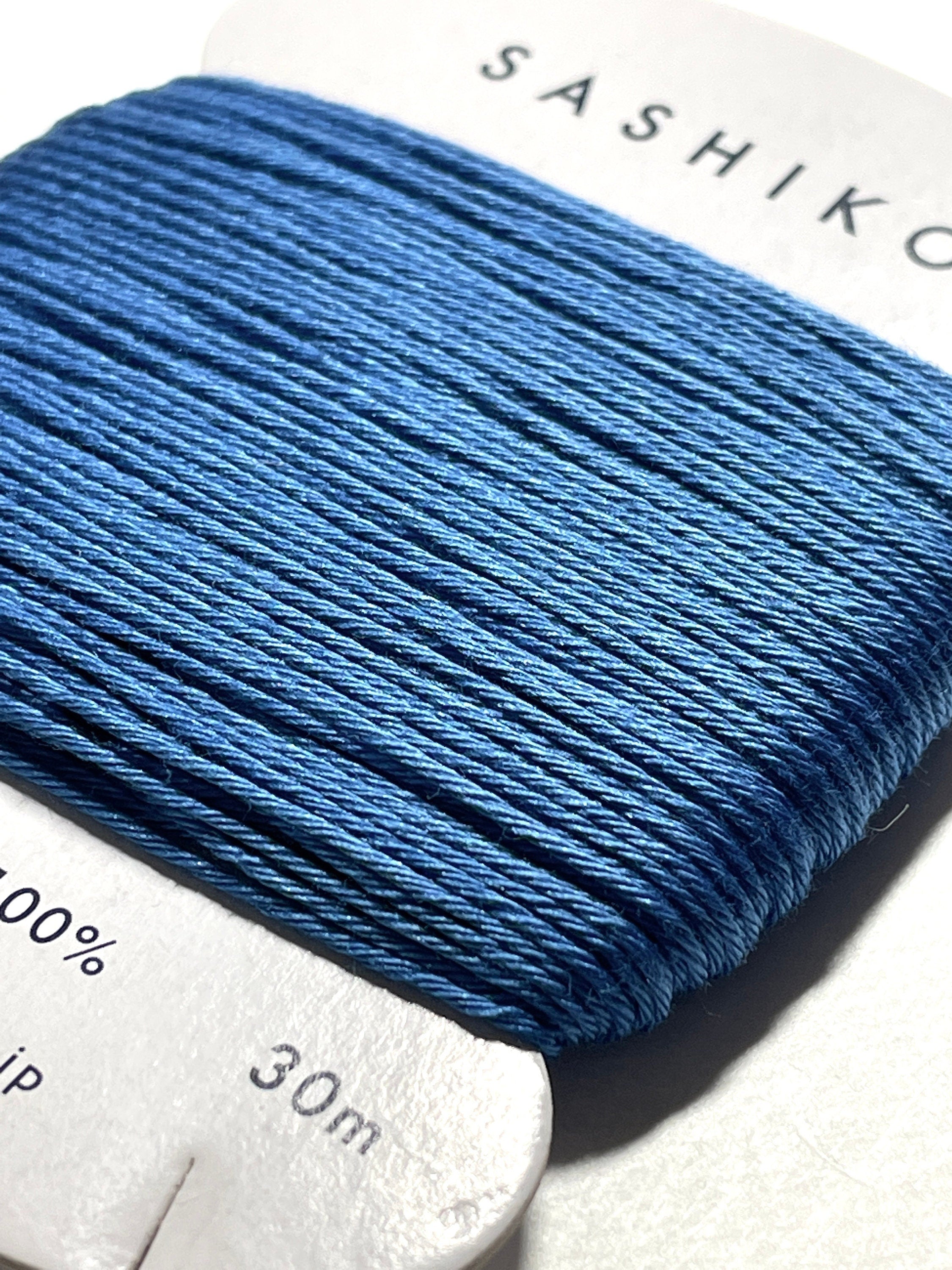 Daruma - Cotton Sashiko Thread 30m Card 20/6 - #225 Bright Blue